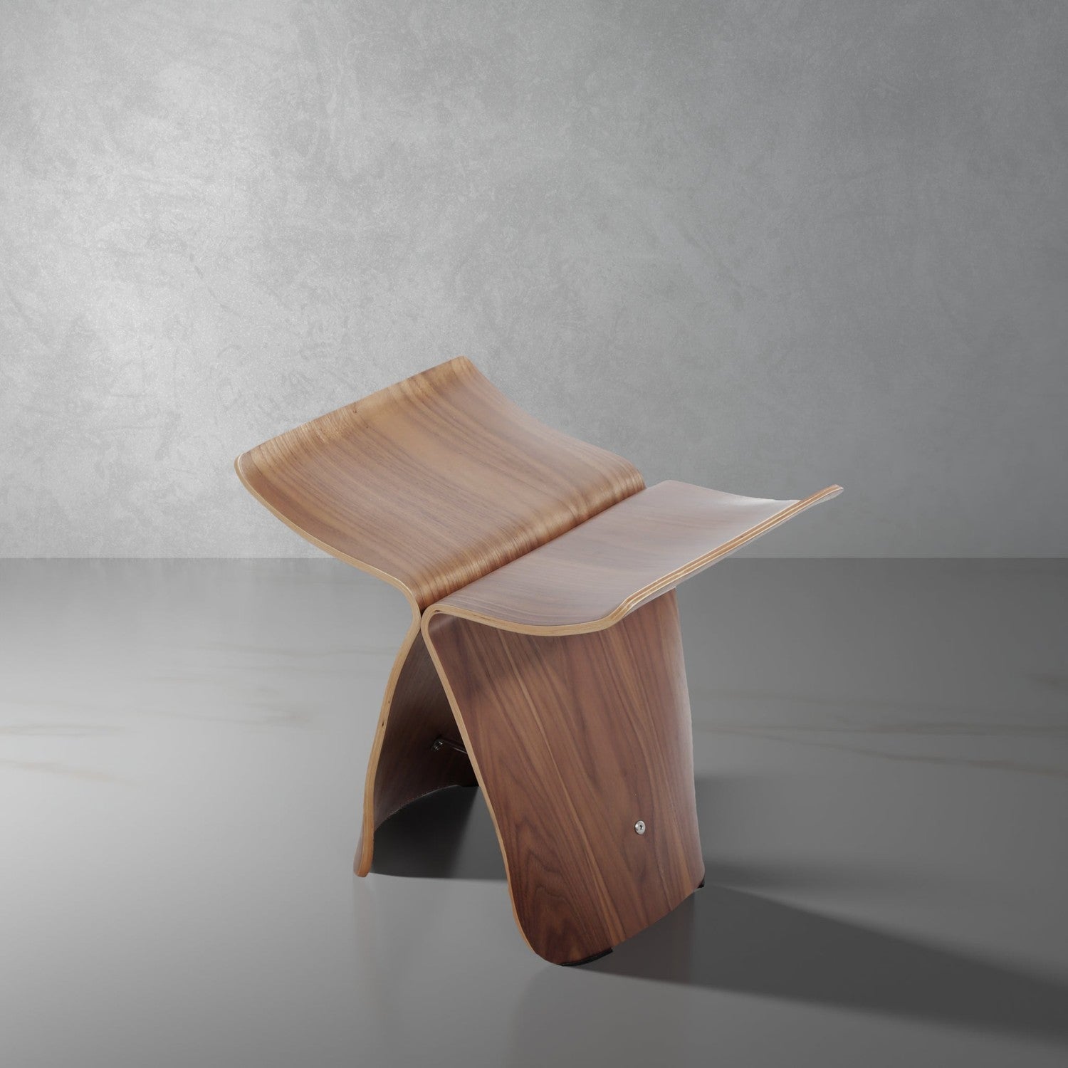Butterfly Stool-France & Son-FMS044WALNUT-Stools & Ottomans-1-France and Son