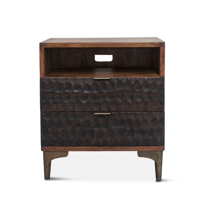 Santa Cruz 24" Two-Toned Night Stand-Home Trends & Designs-HOMETD-FSC-NC24TT-Nightstands-1-France and Son
