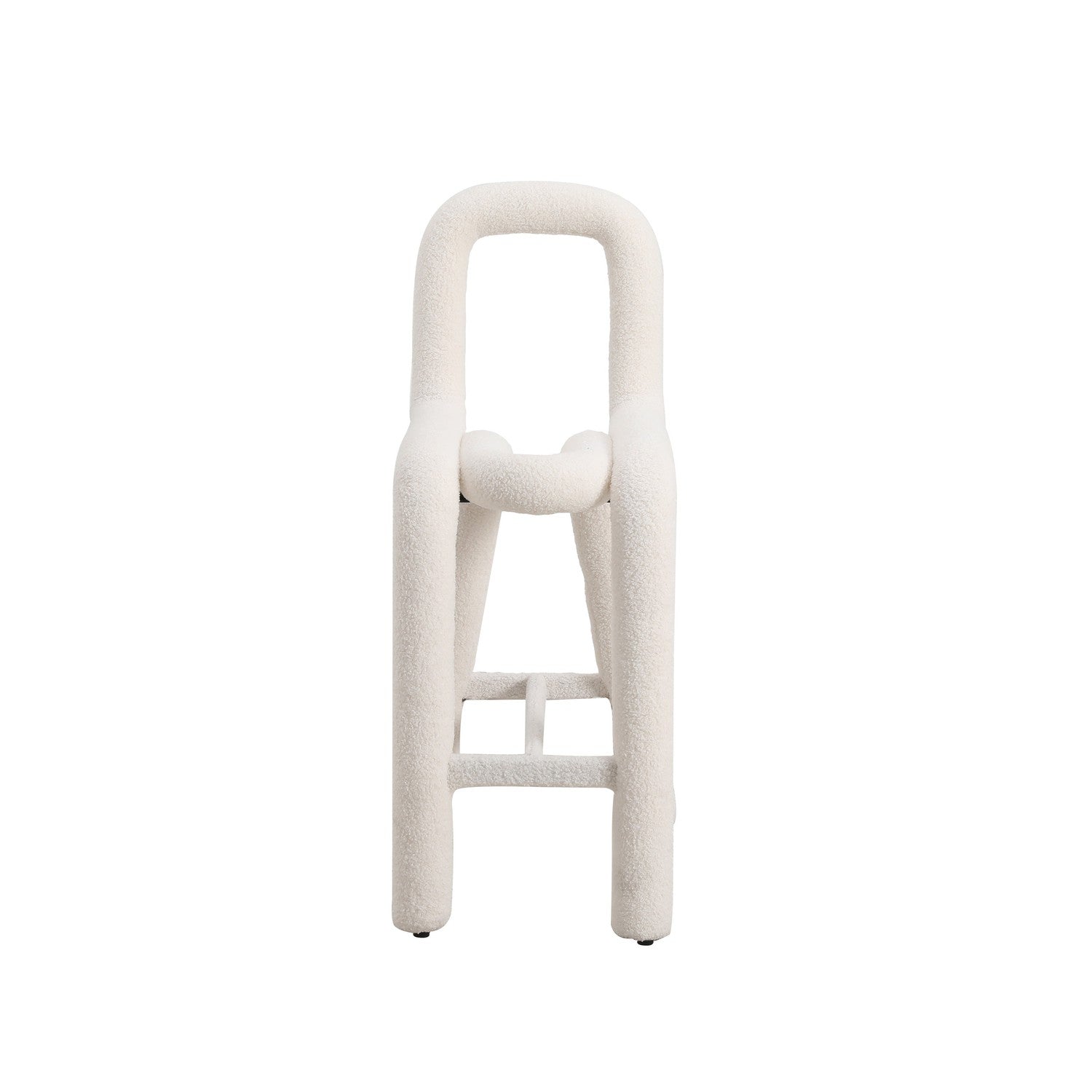 Pipeline Counter Stool-France & Son-FXS1862WHT-Bar Stools-2-France and Son