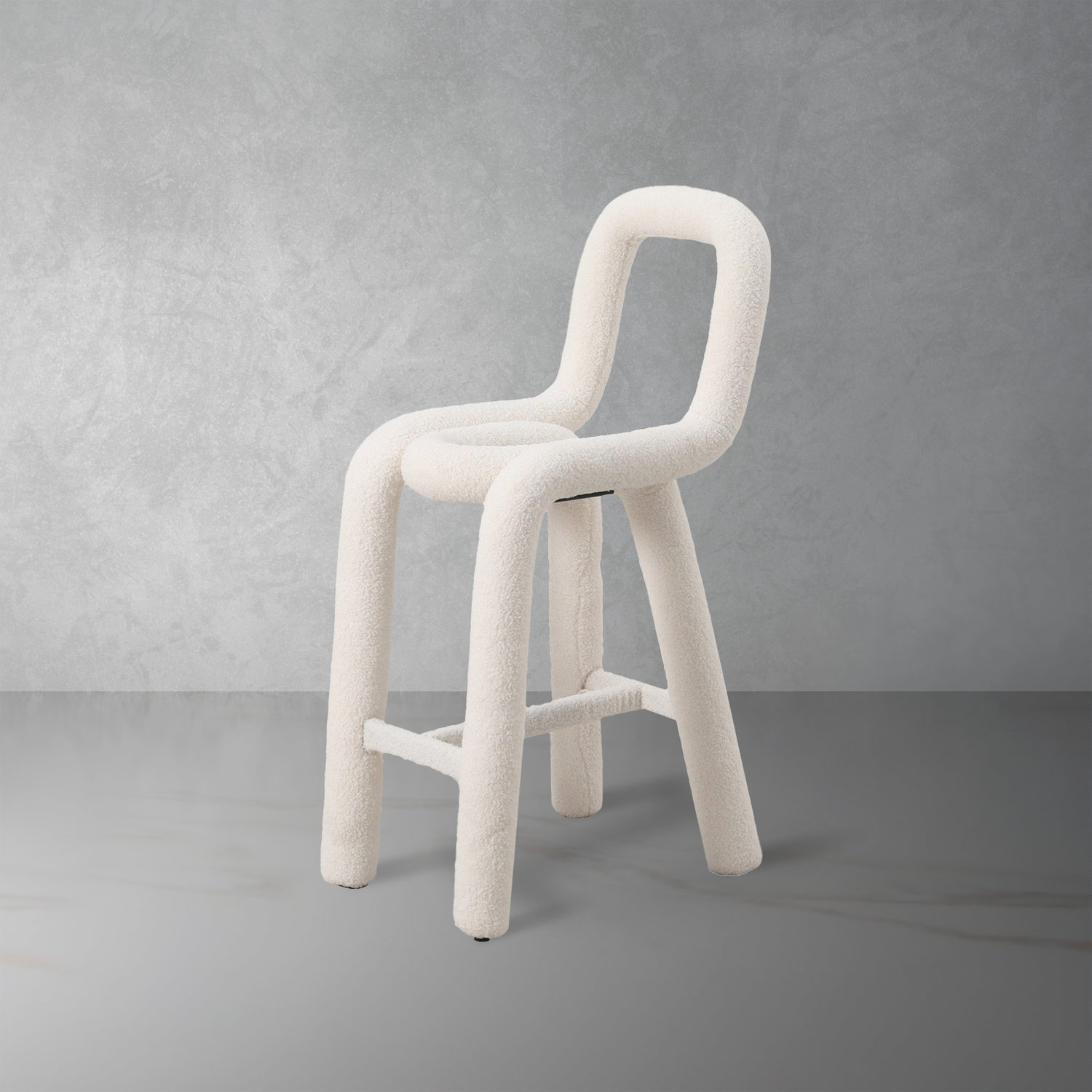 Pipeline Counter Stool-France & Son-FXS1862WHT-Bar Stools-1-France and Son