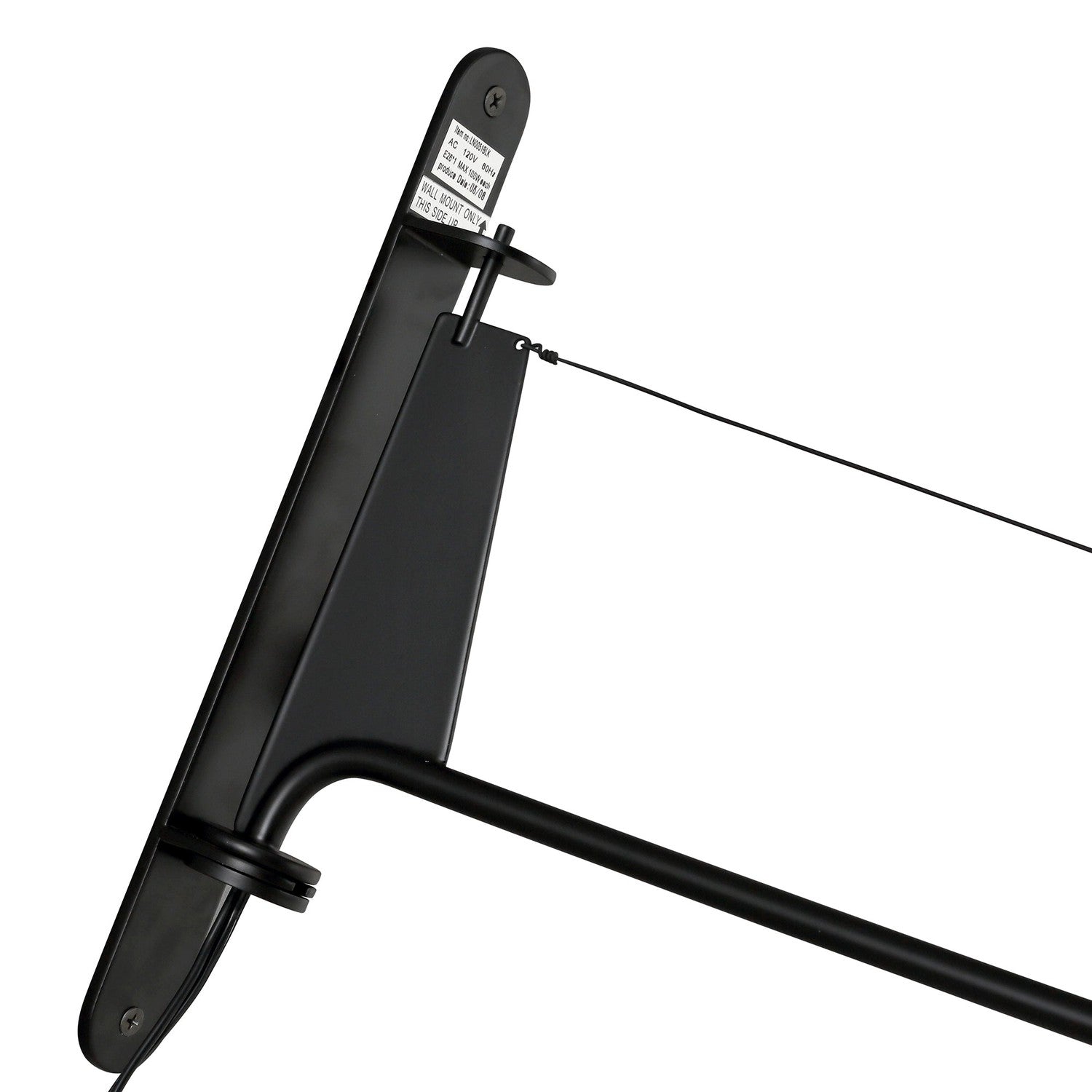 Jean Swing Arm Wall Lamp - Petite-France & Son-LN0051BLK-Wall Lighting-6-France and Son