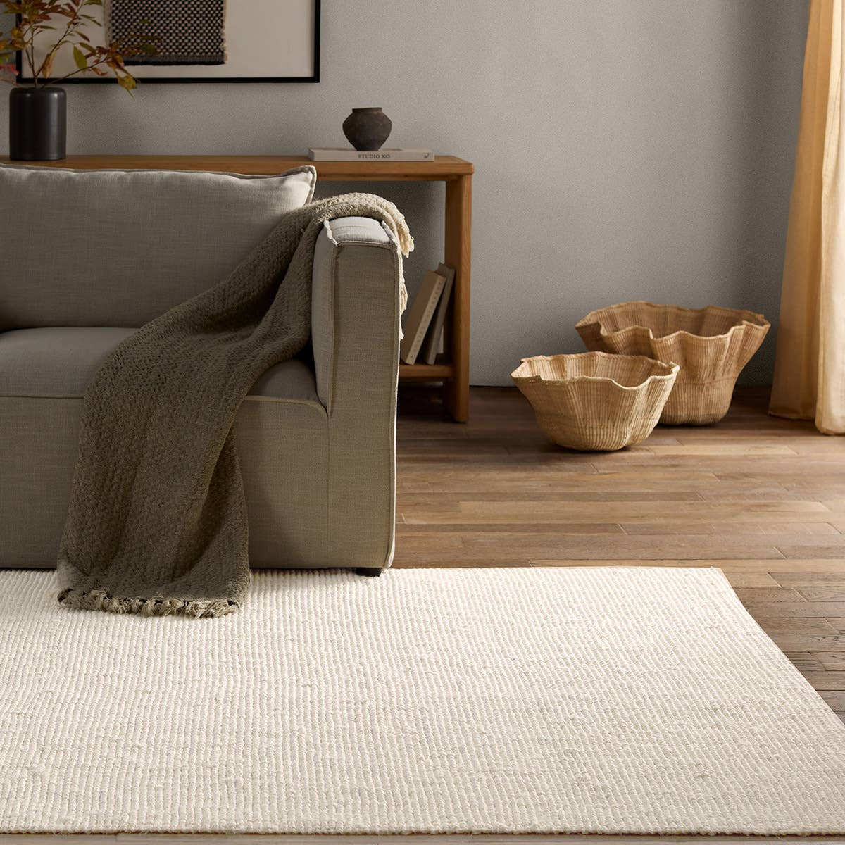 Calm Handmade Solid Ivory Area Rug-Jaipur-JAIPUR-RUG160792-Rugs9'X12'-2-France and Son