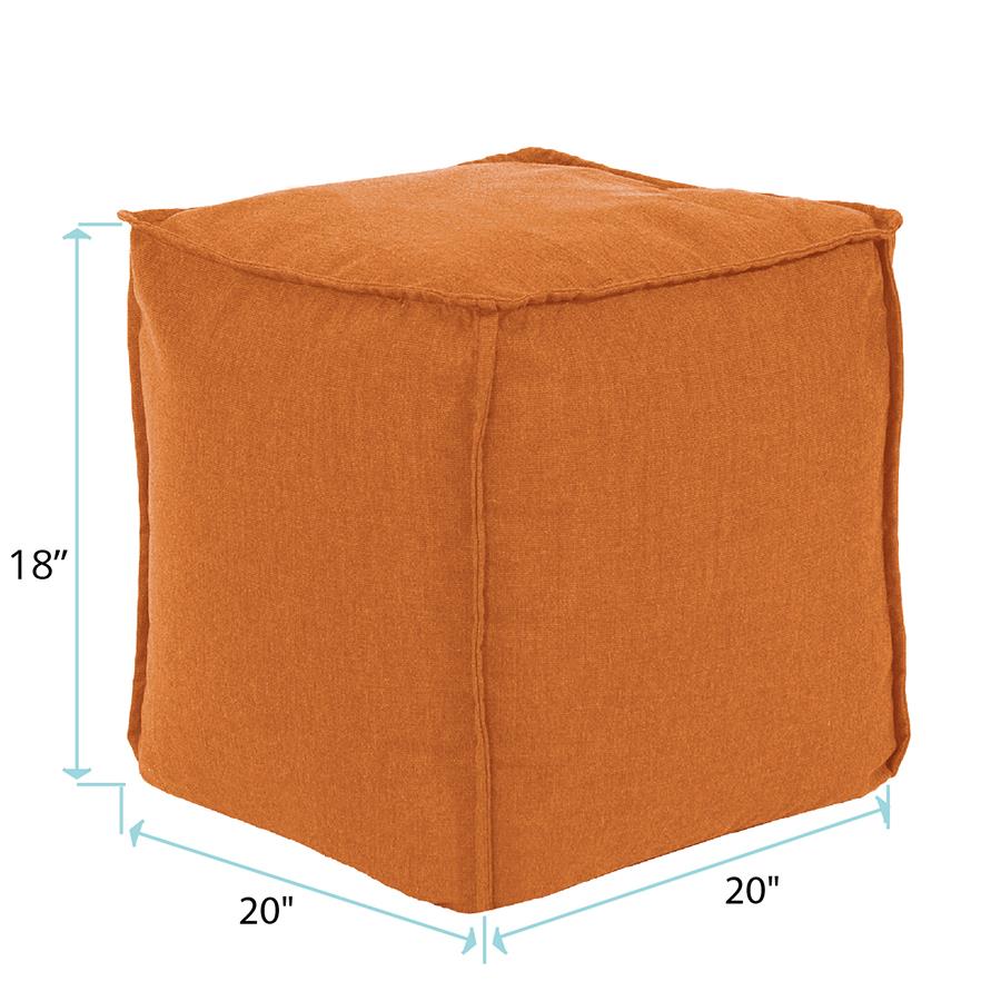 Outdoor Square Pouf-The Howard Elliott Collection-HOWARD-Q874-297-Stools & OttomansCanyon-Floor Pouf-17-France and Son