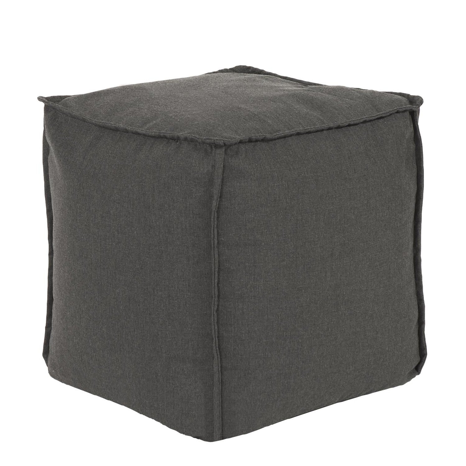 Outdoor Square Pouf-The Howard Elliott Collection-HOWARD-Q873-460-Stools & OttomansCharcoal-Cube Pouf-22-France and Son