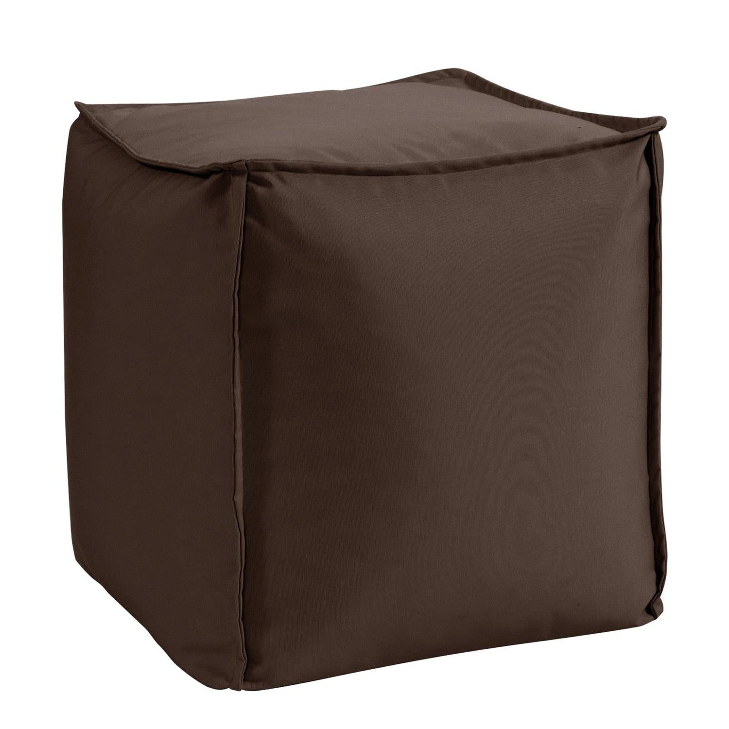 Outdoor Square Pouf-The Howard Elliott Collection-HOWARD-Q873-462-Stools & OttomansChocolate-Cube Pouf-26-France and Son