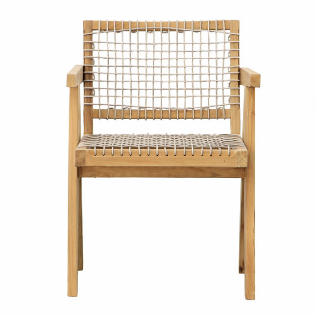Urzu Outdoor Dining Chair-Dovetail-DOVE-BJ031-Outdoor Dining Chairs-2-France and Son