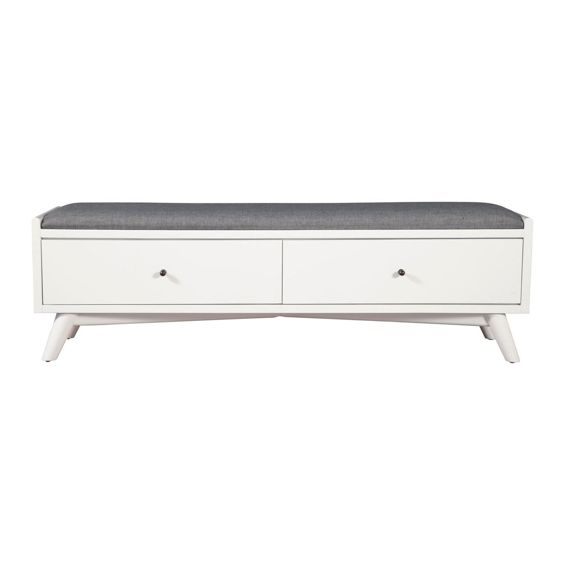 Flynn Bench, White-Alpine Furniture-ALPINE-966-W-12-Benches-2-France and Son