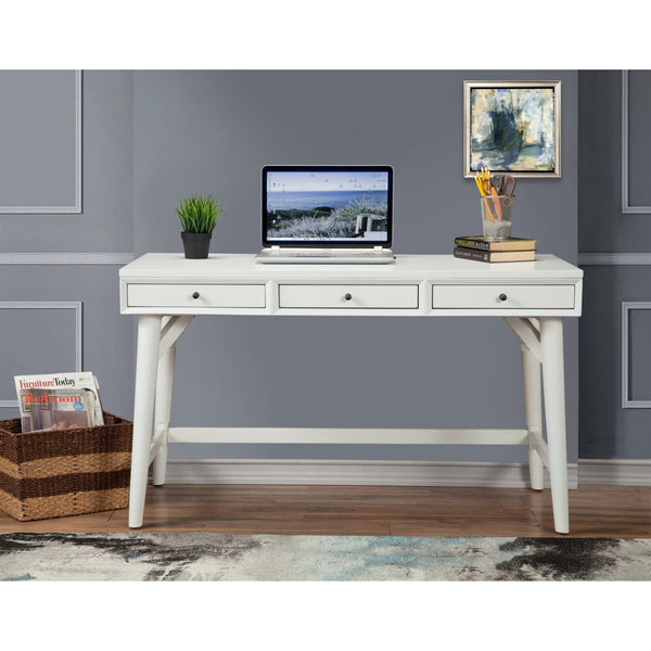 Flynn Large Desk, White-Alpine Furniture-ALPINE-966-W-66-Desks-1-France and Son