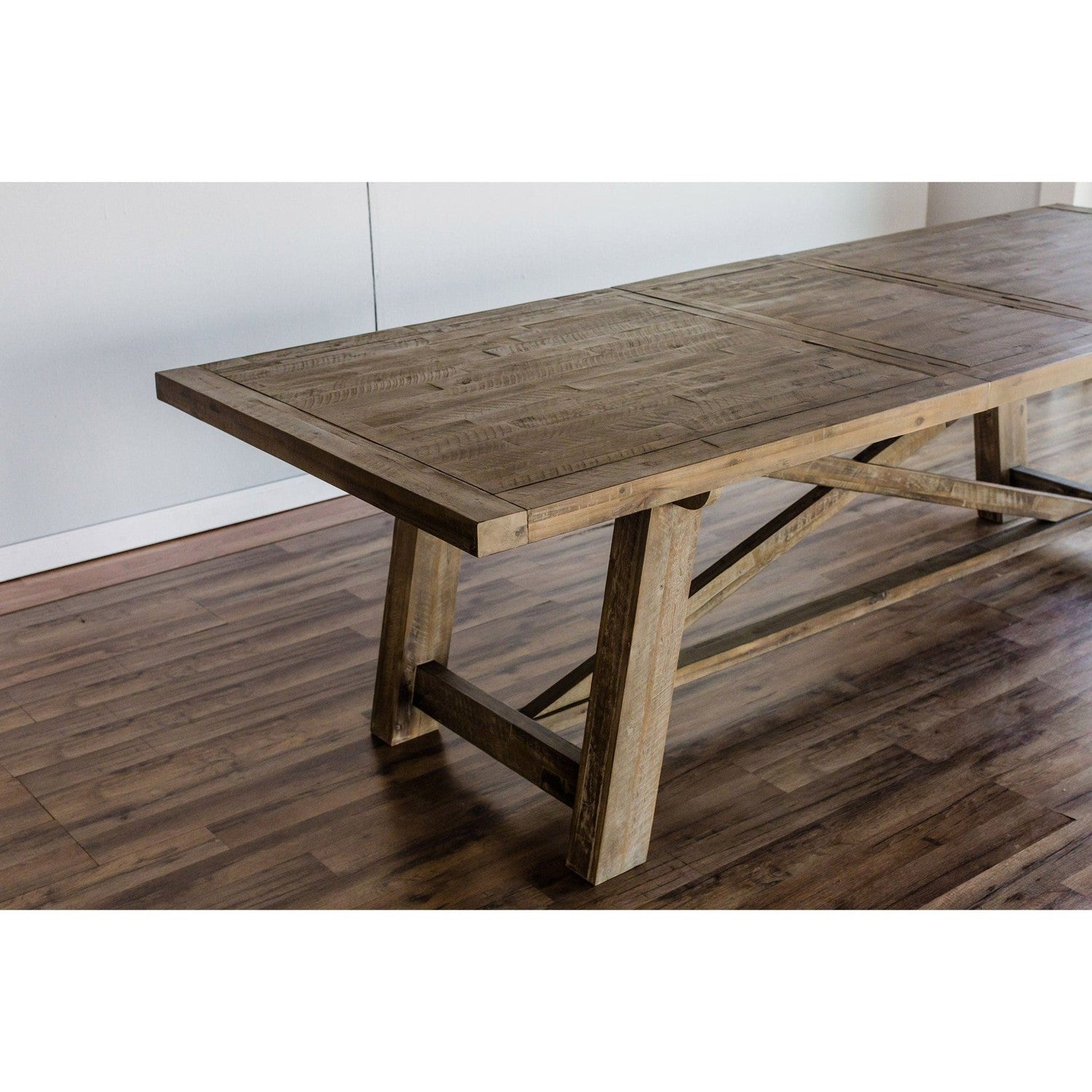 "Newberry Extension Dining Table, Weathered Natural"-Alpine Furniture-Alpine-2068-01-Dining Tables-1-France and Son