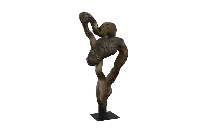 Cast Teak Root Sculpture Resin, Bronze-Phillips Collection-PHIL-PH112767-Decorative Objects-3-France and Son