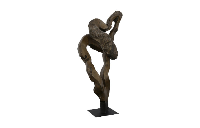 Cast Teak Root Sculpture Resin, Bronze-Phillips Collection-PHIL-PH112767-Decorative Objects-2-France and Son