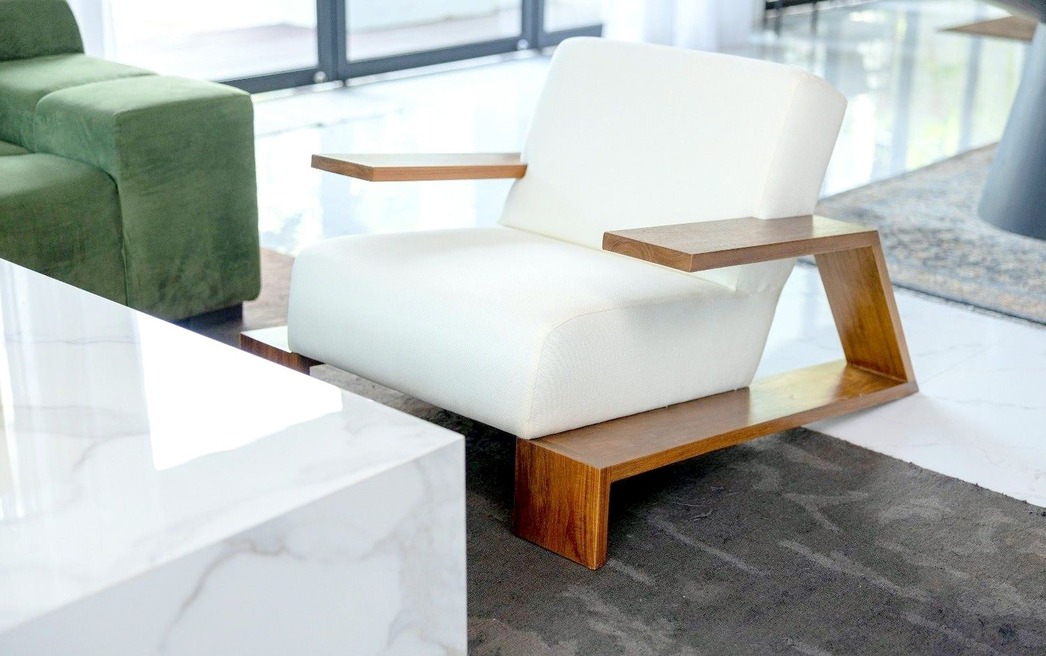 Brutalist Wood Chairs