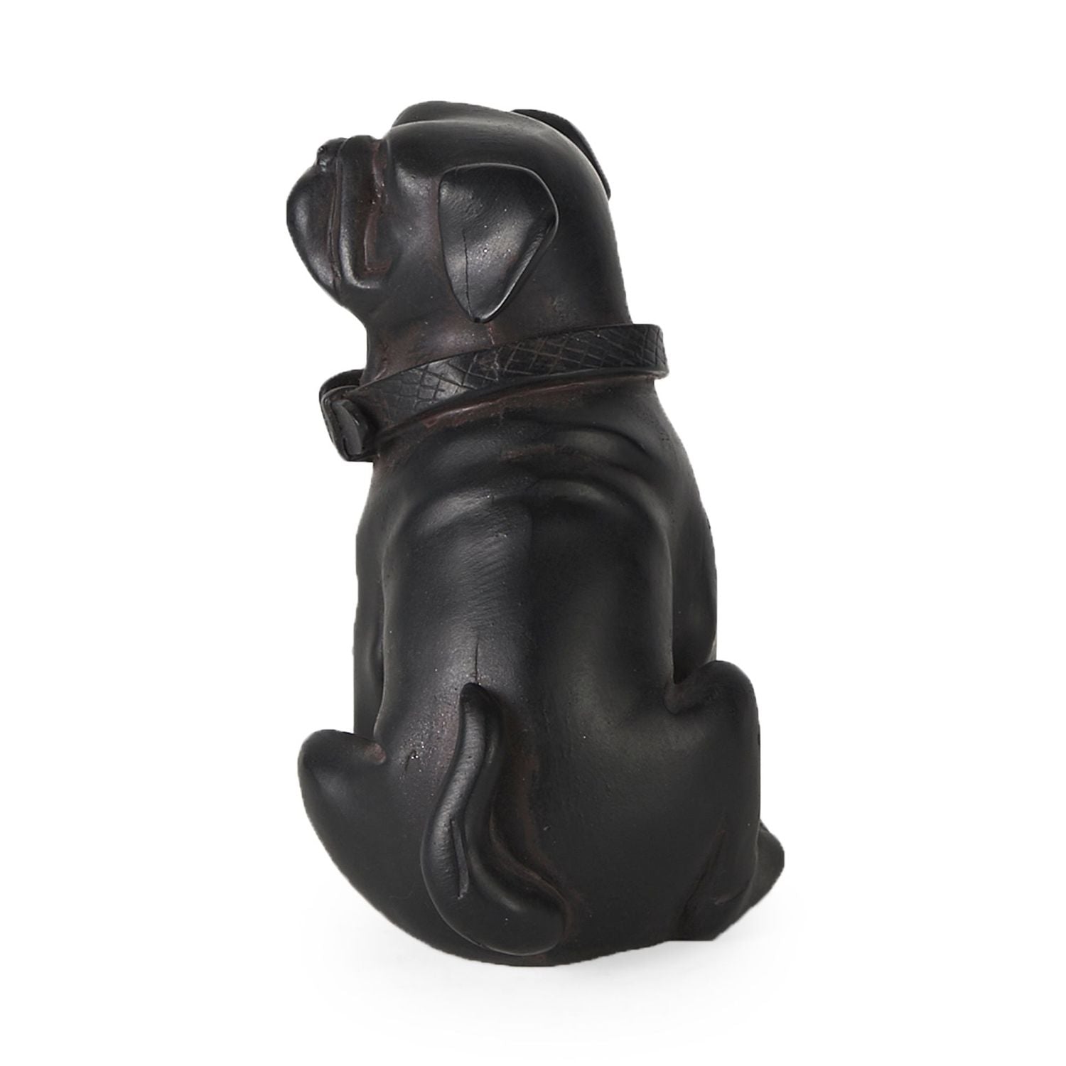 Cadence 4L x 5W Black Resin Pug Dog