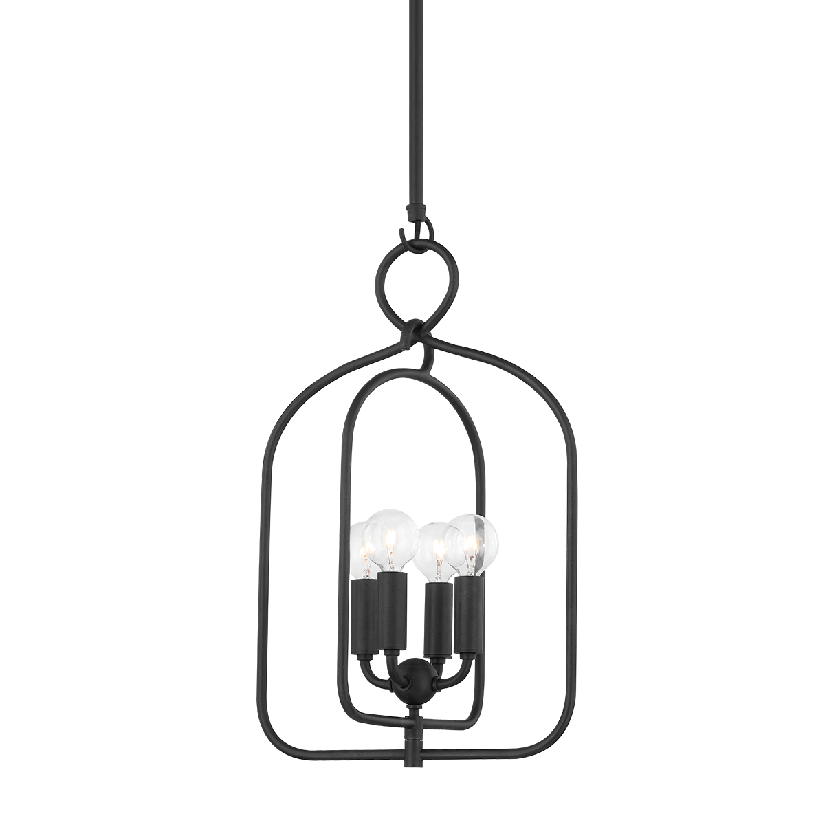 Mallory 4 Light Small Pendant-Mitzi-HVL-H512701S-AI-PendantsAged Iron-1-France and Son