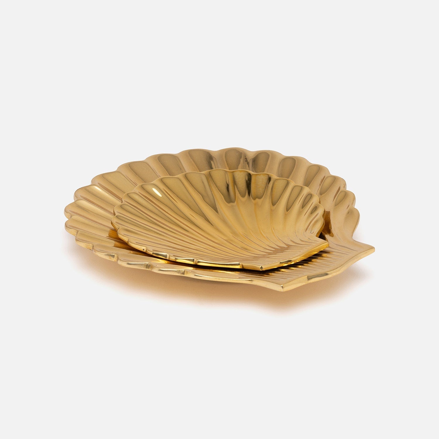 Arista, Polished Gold, Clam Shell Bath Accessory, Brass, S/2