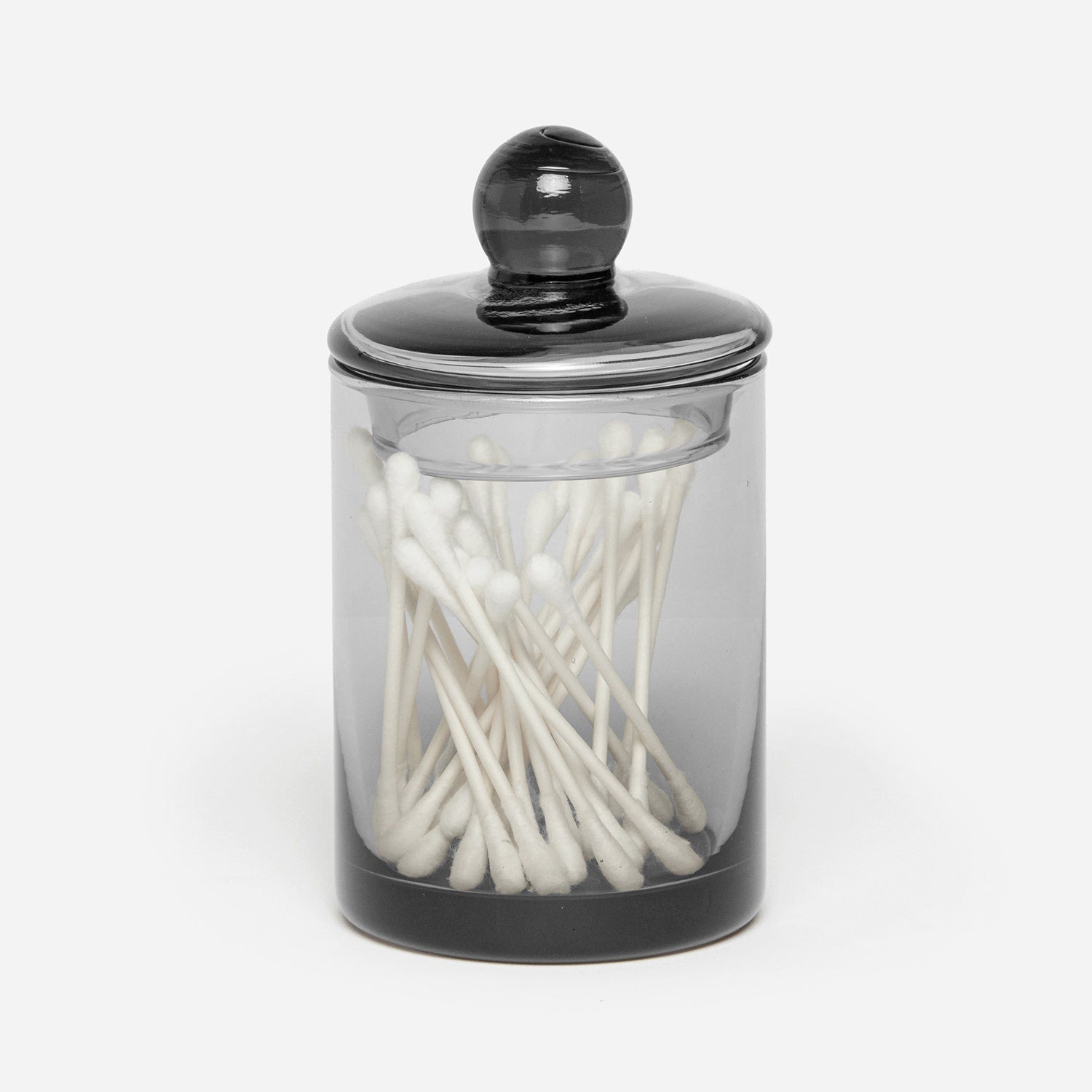 Darby, Smoke, Small Canister, Handblown Glass