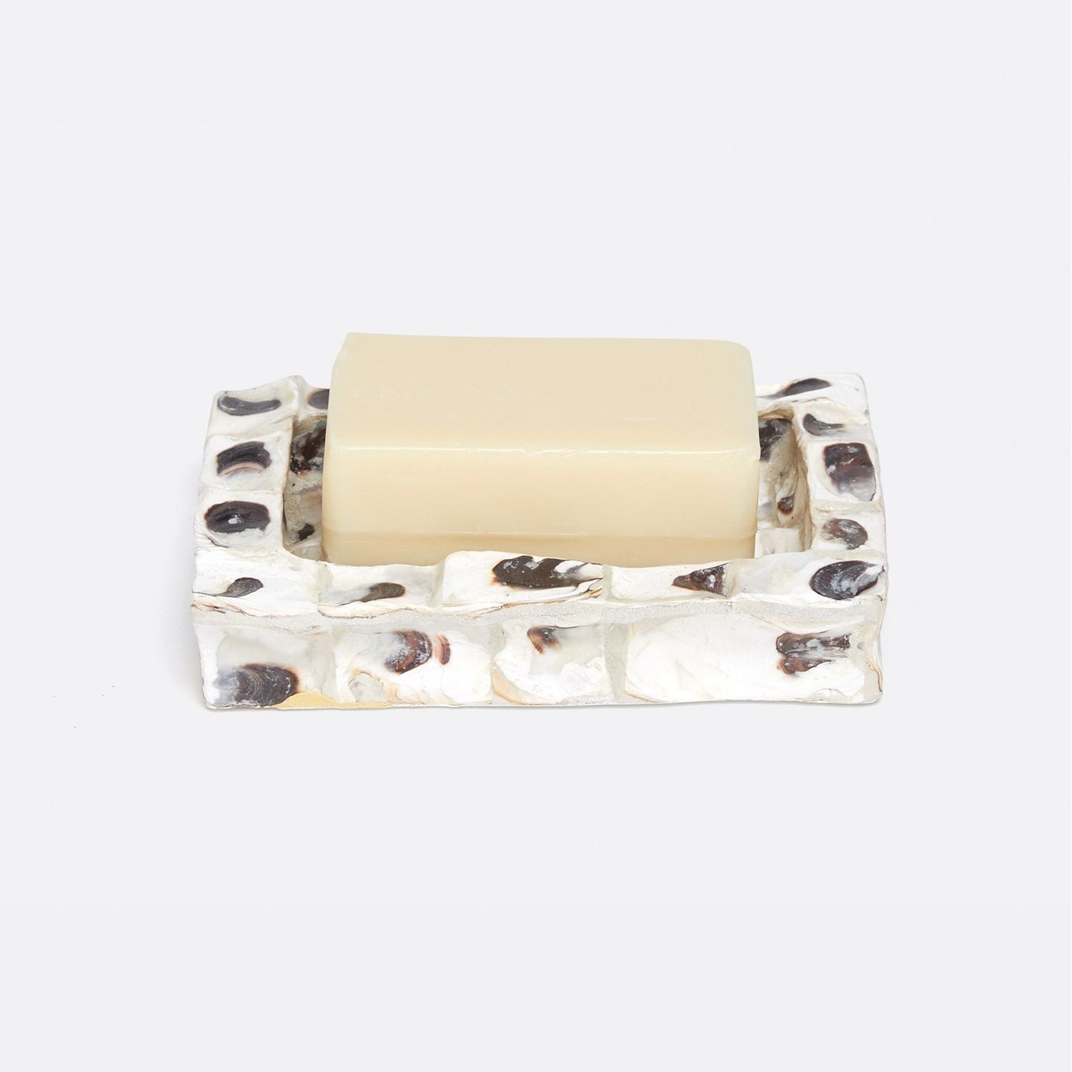 Enna, Natural Oyster, Soap Dish, Rectangular Straight, Shell