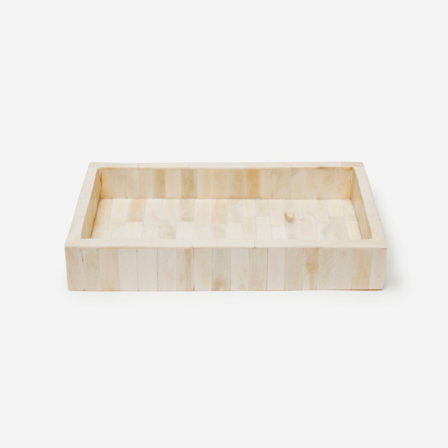 Gaya, Natural, Tray Medium, Rectangular Straight, Bone