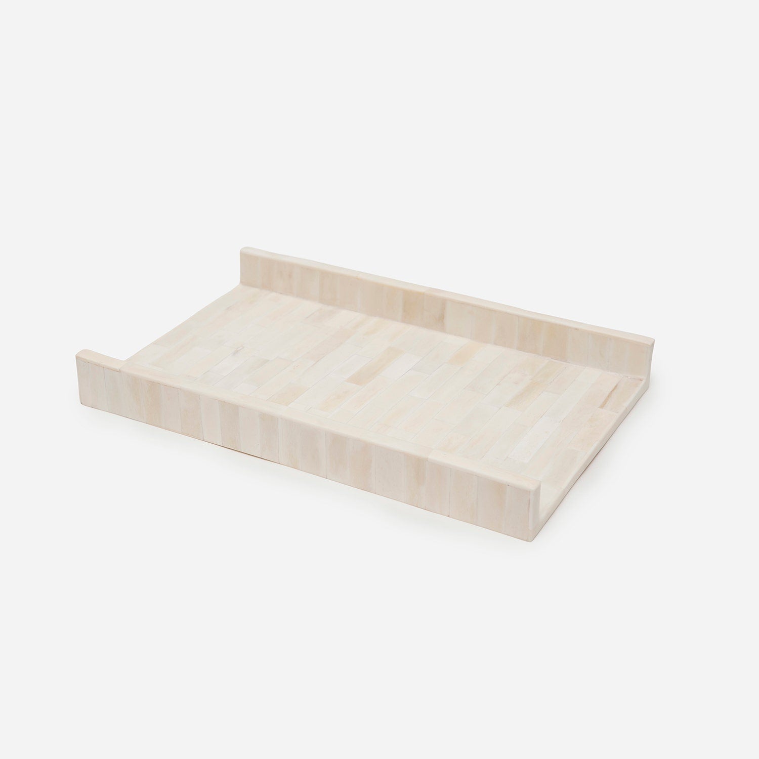 Gaya, Natural, Tray W/Open Sides, Rectangular Straight, Bone