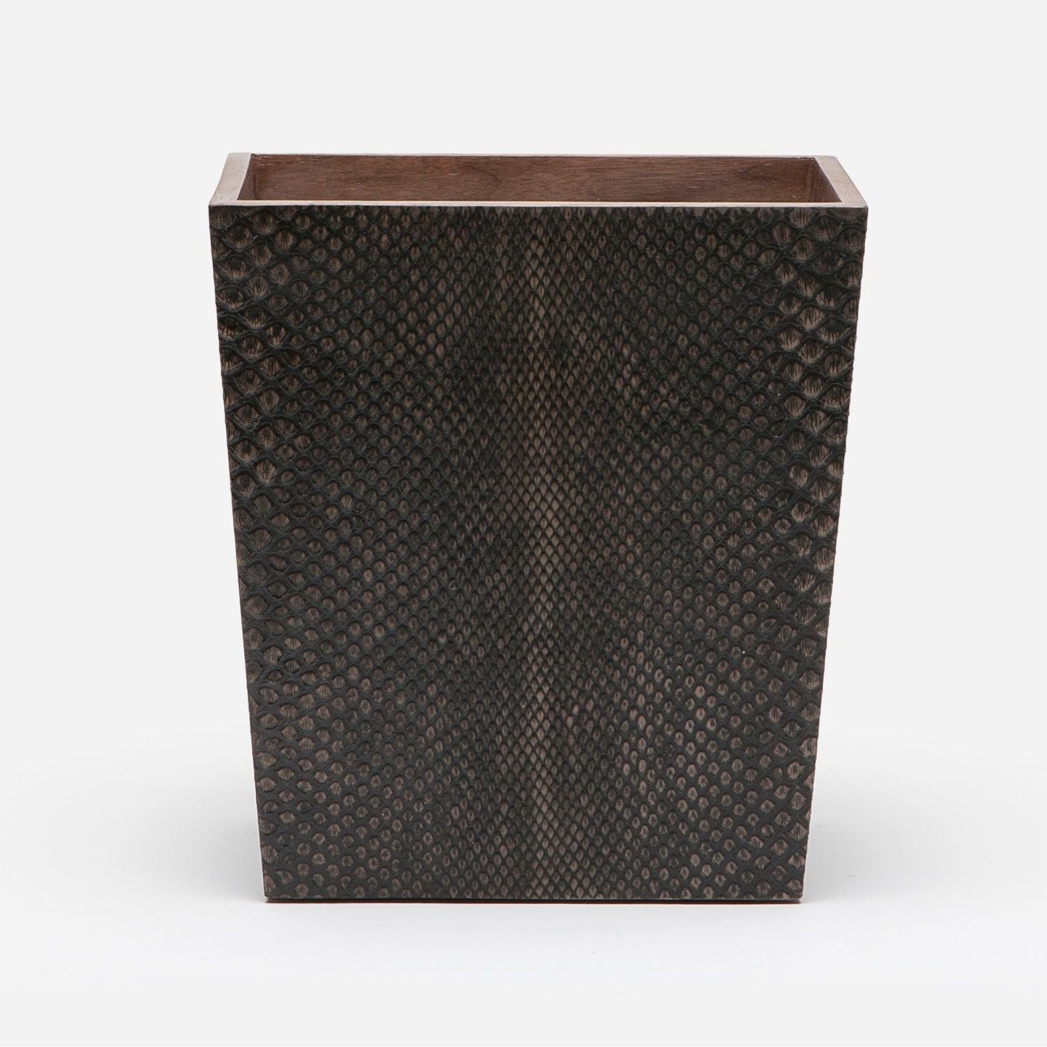 Goa, Sand, Wastebasket, Rectangular Tapered, Faux Boa