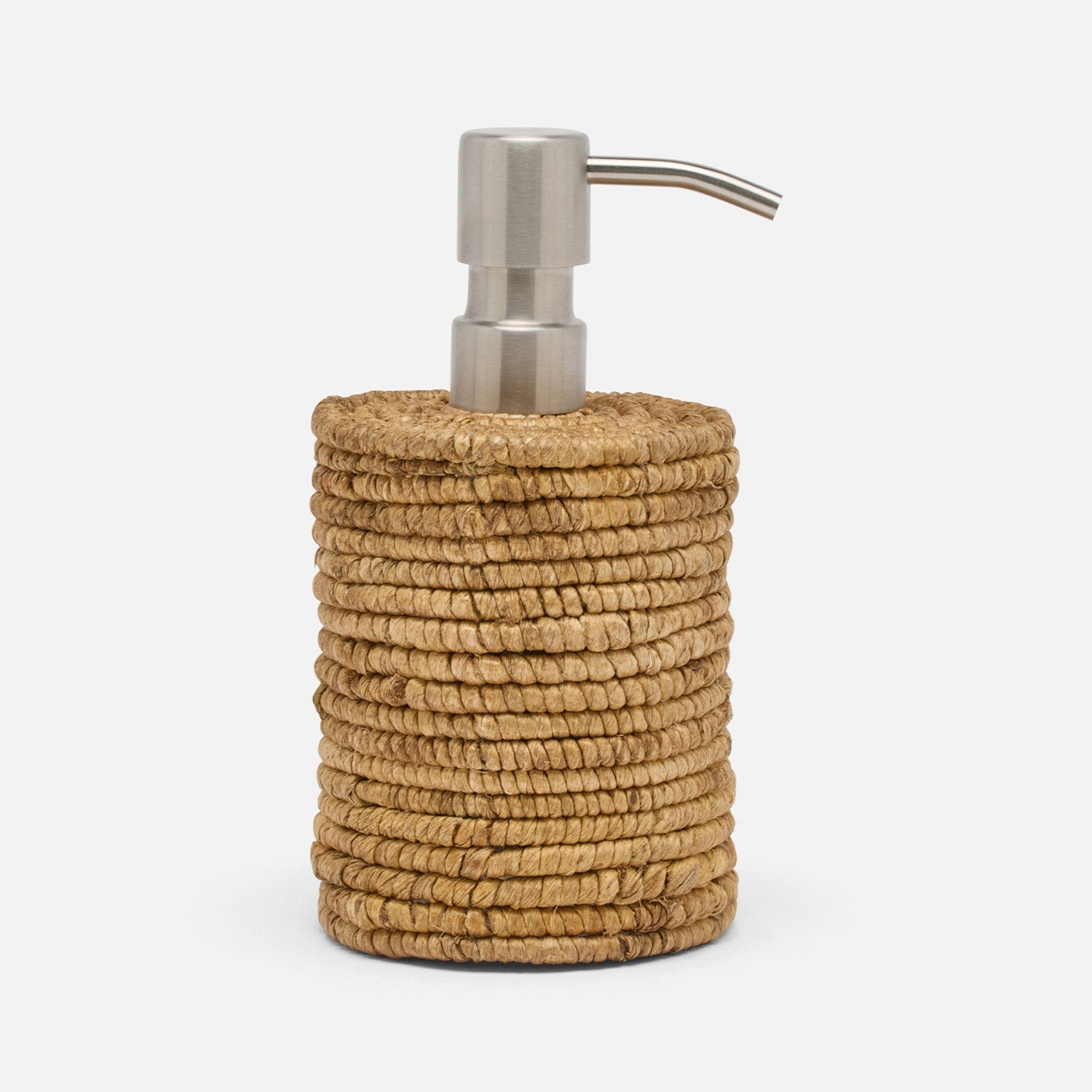 Magnolia, Natural, Coiled Soap Pump, Round, Abaca
