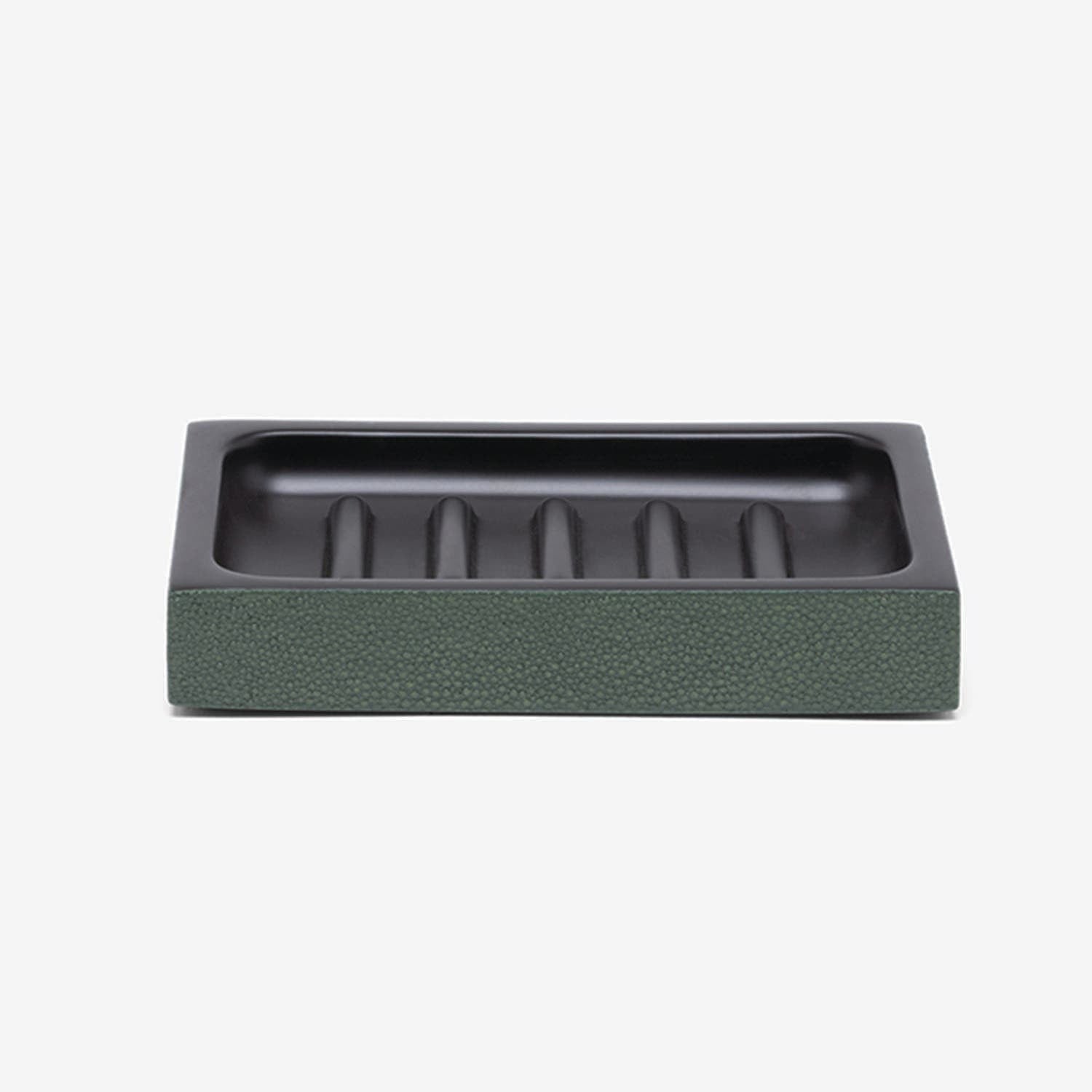 Manchester, Juniper, Soap Dish, Rectangular Straight, Realistic Faux Shagreen