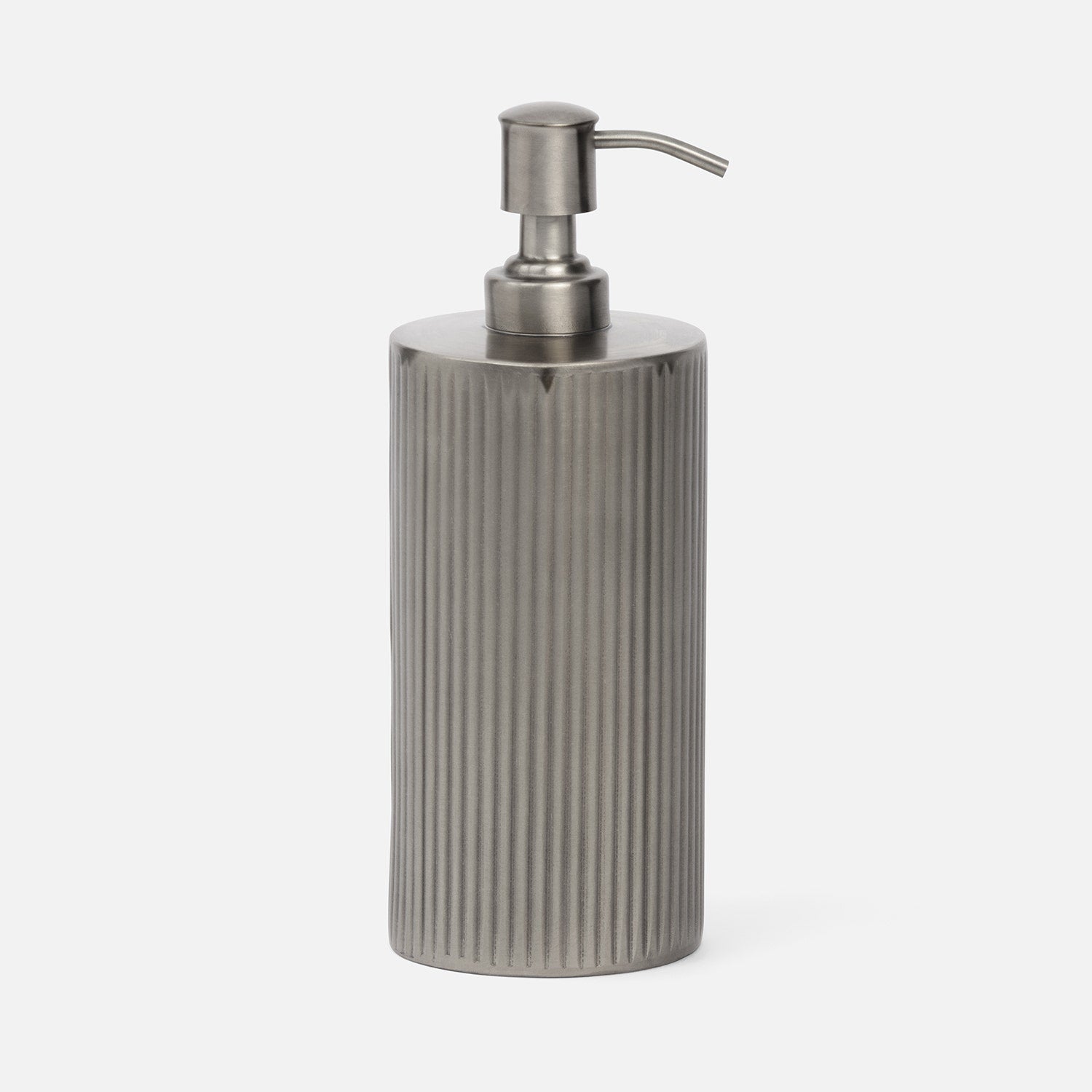 Redon, Black Nickel, Soap Pump, Xl, Ribbed Metal