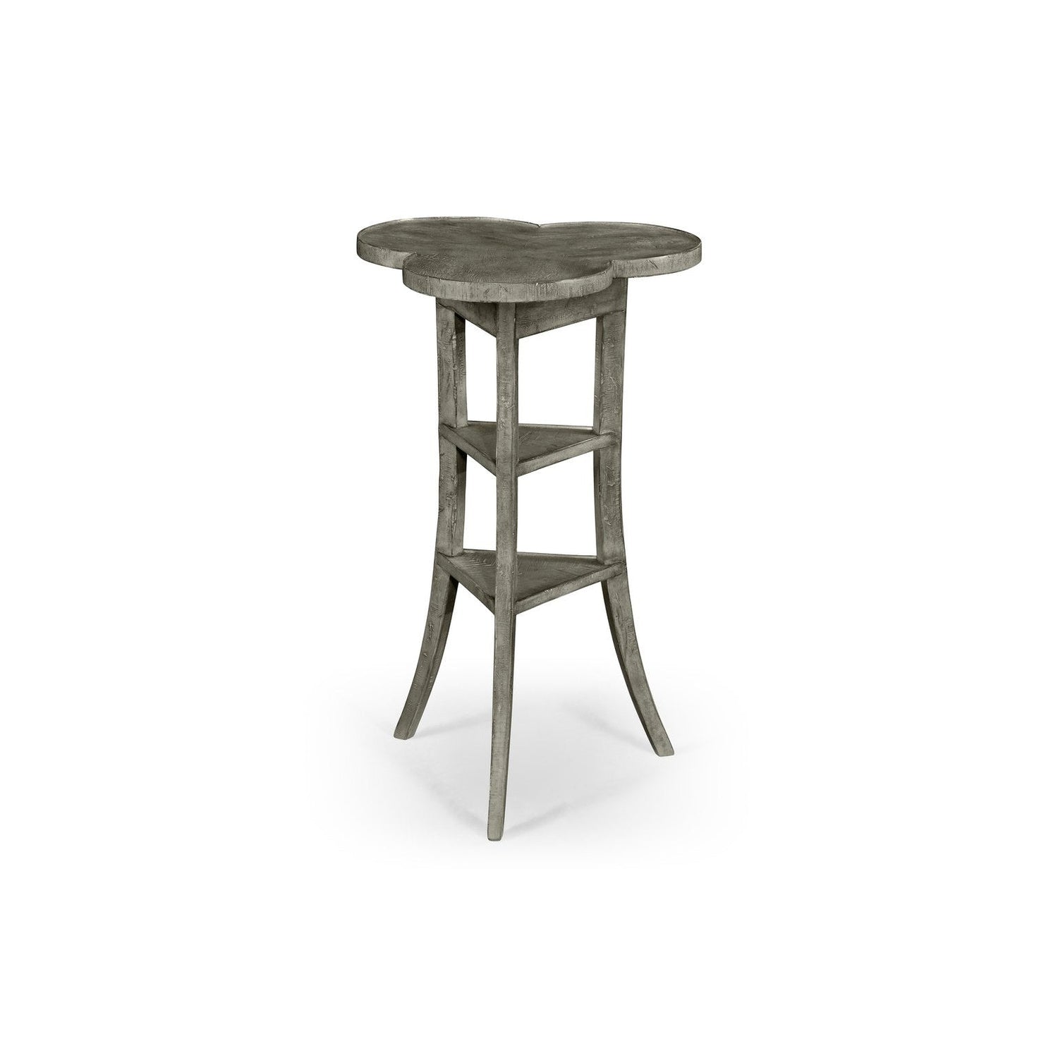 Trefoil Side Table-Jonathan Charles-JCHARLES-491037-DTM-Side TablesMedium Driftwood-1-France and Son