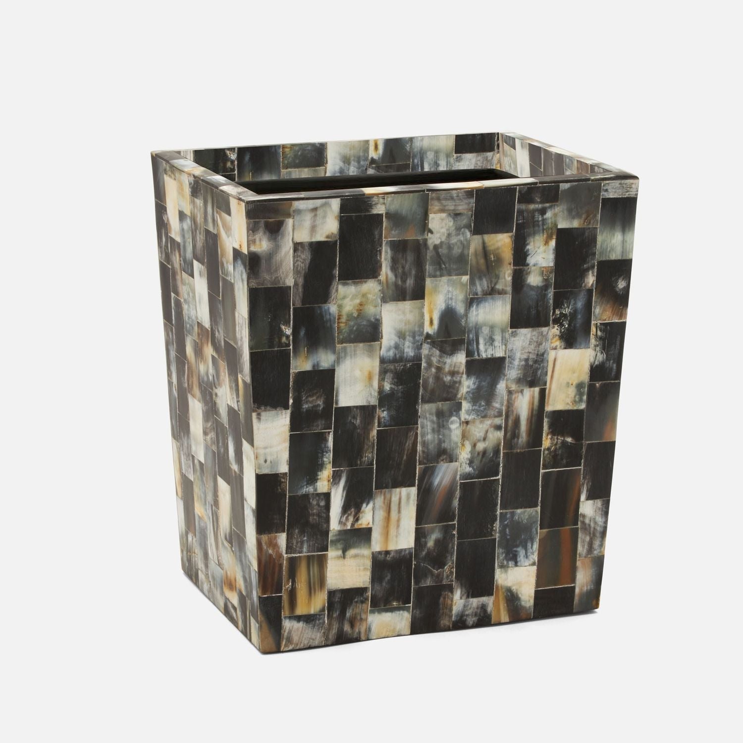 Lark, Dark, Wastebasket, Rectangular Tapered, Horn