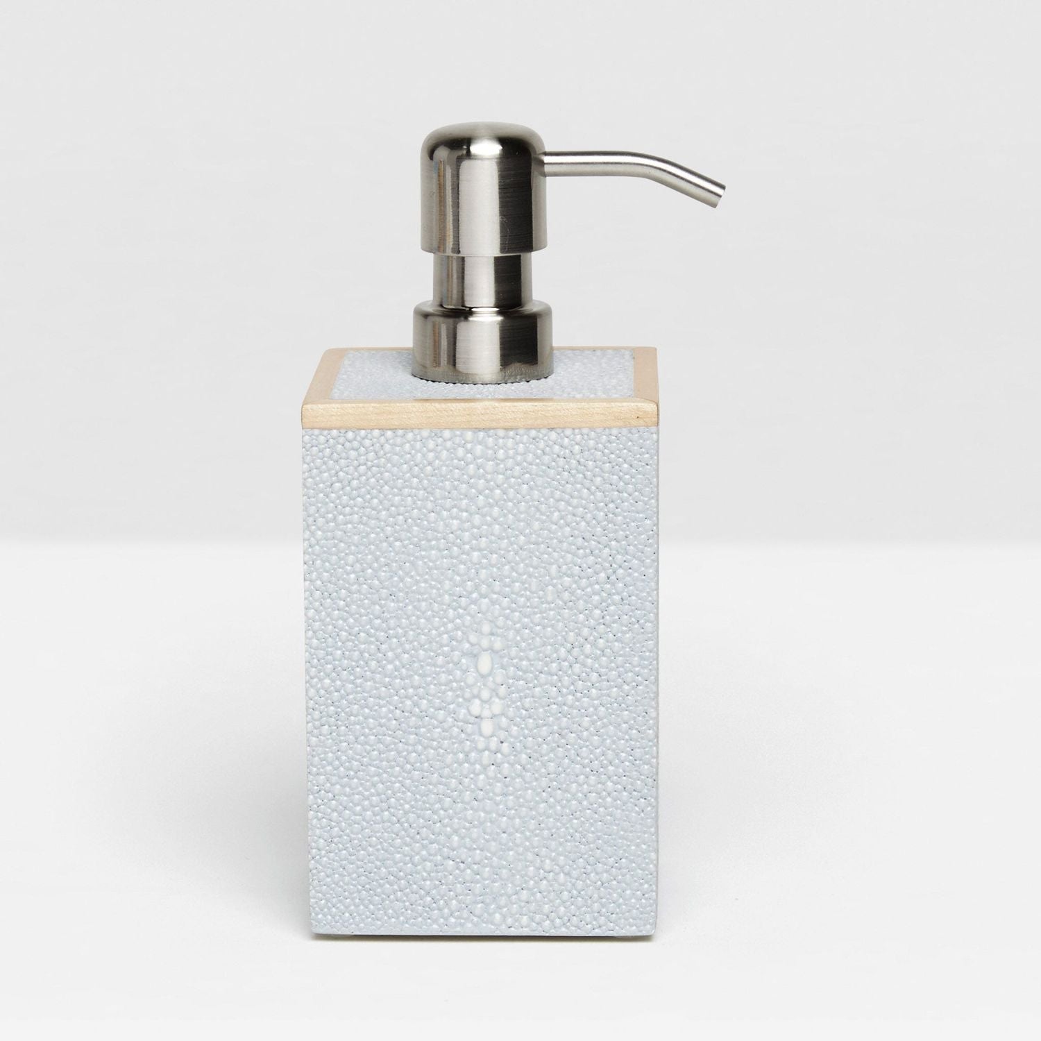 Manchester, Cloud Gray, Soap Dish, Square Straight, Realistic Faux Shagreen