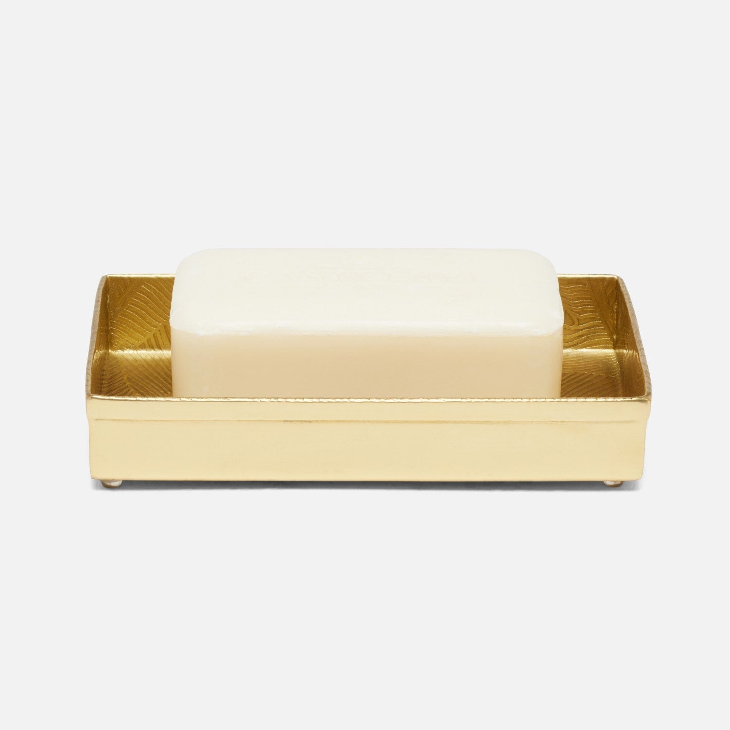 Mancora, Shiny Stainless Steel, Soap Dish, Rectangular Straight, Etched Stainless Steel