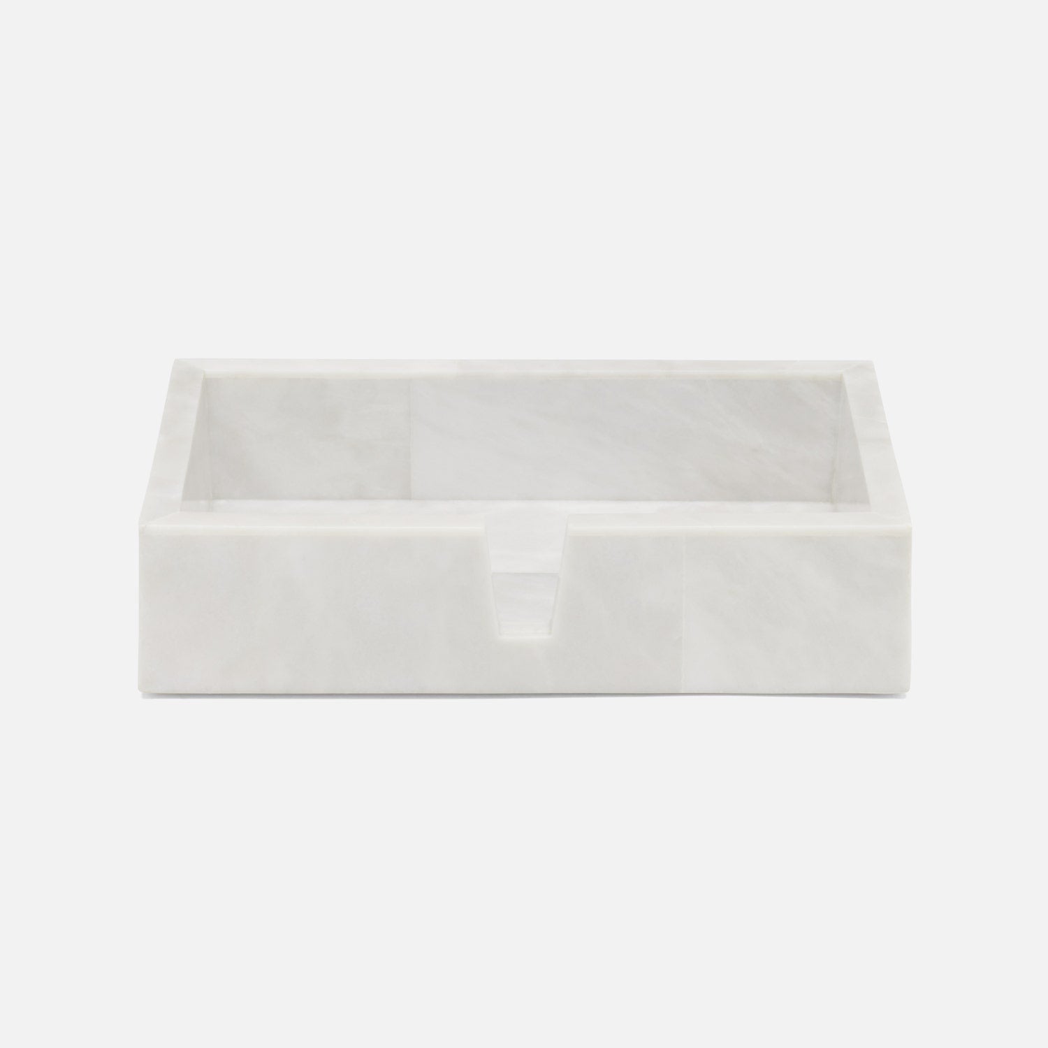 Milan, White, Hand Towel Tray, Rectangular Straight, Romblon Stone