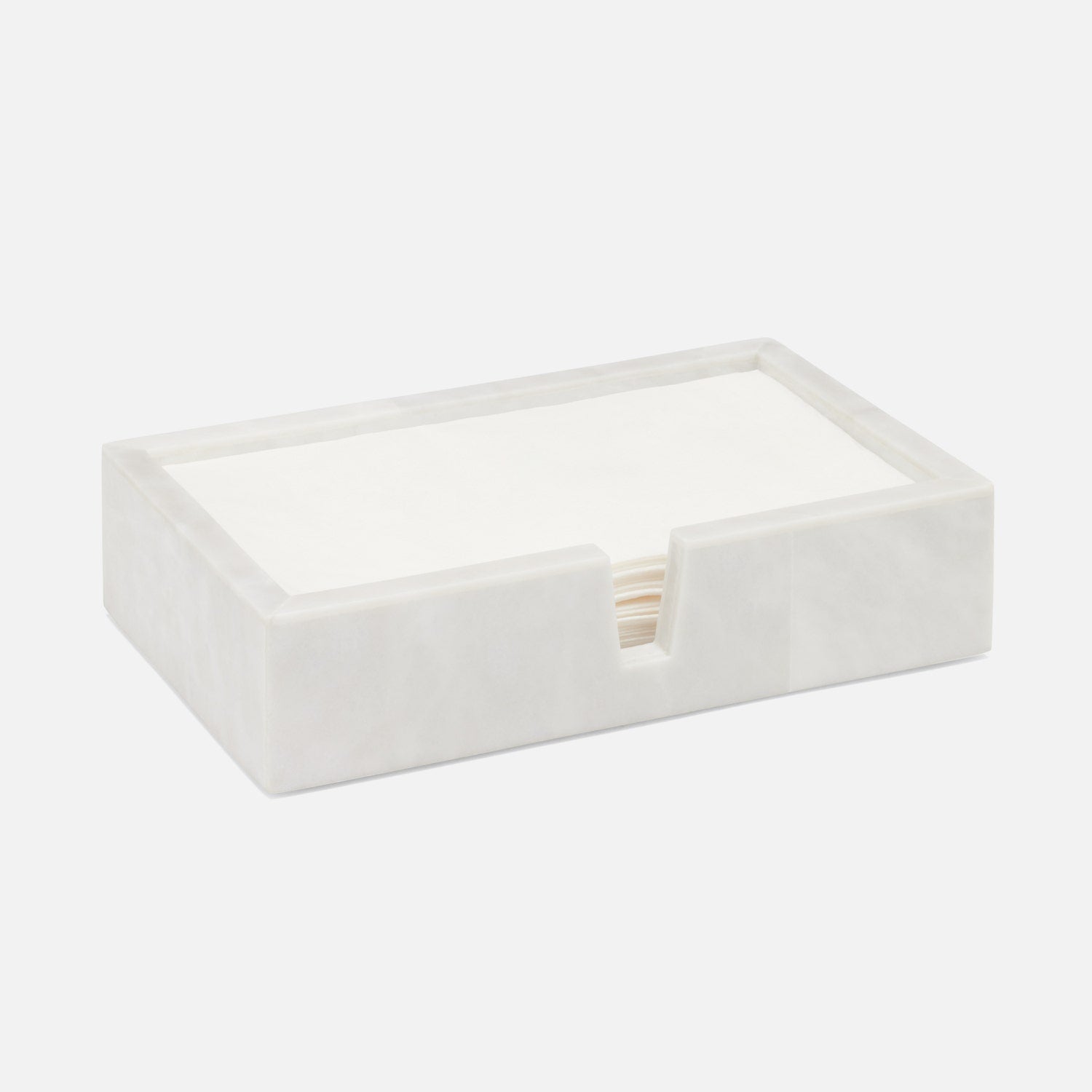 Milan, White, Hand Towel Tray, Rectangular Straight, Romblon Stone