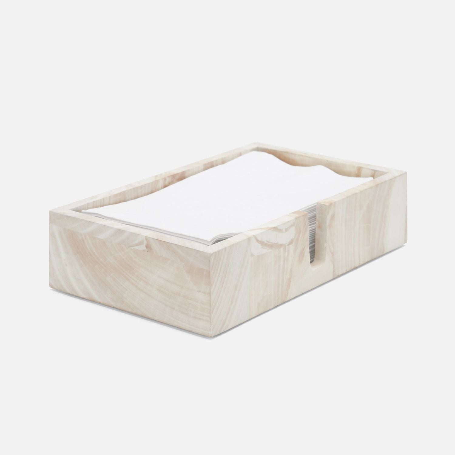Palermo Ii, Hand Towel Tray, Rectangular Straight, Faux Clamstone