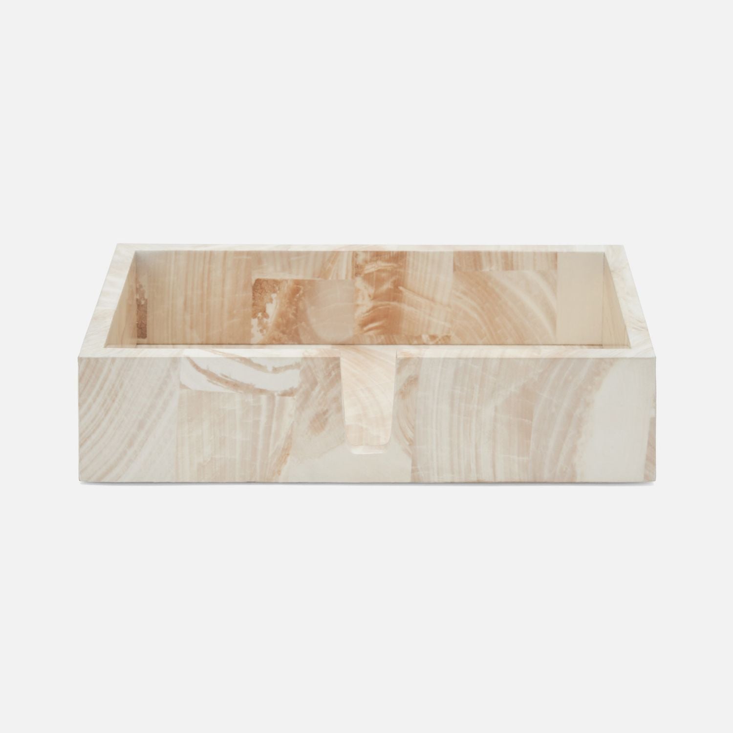 Palermo Ii, Hand Towel Tray, Rectangular Straight, Faux Clamstone