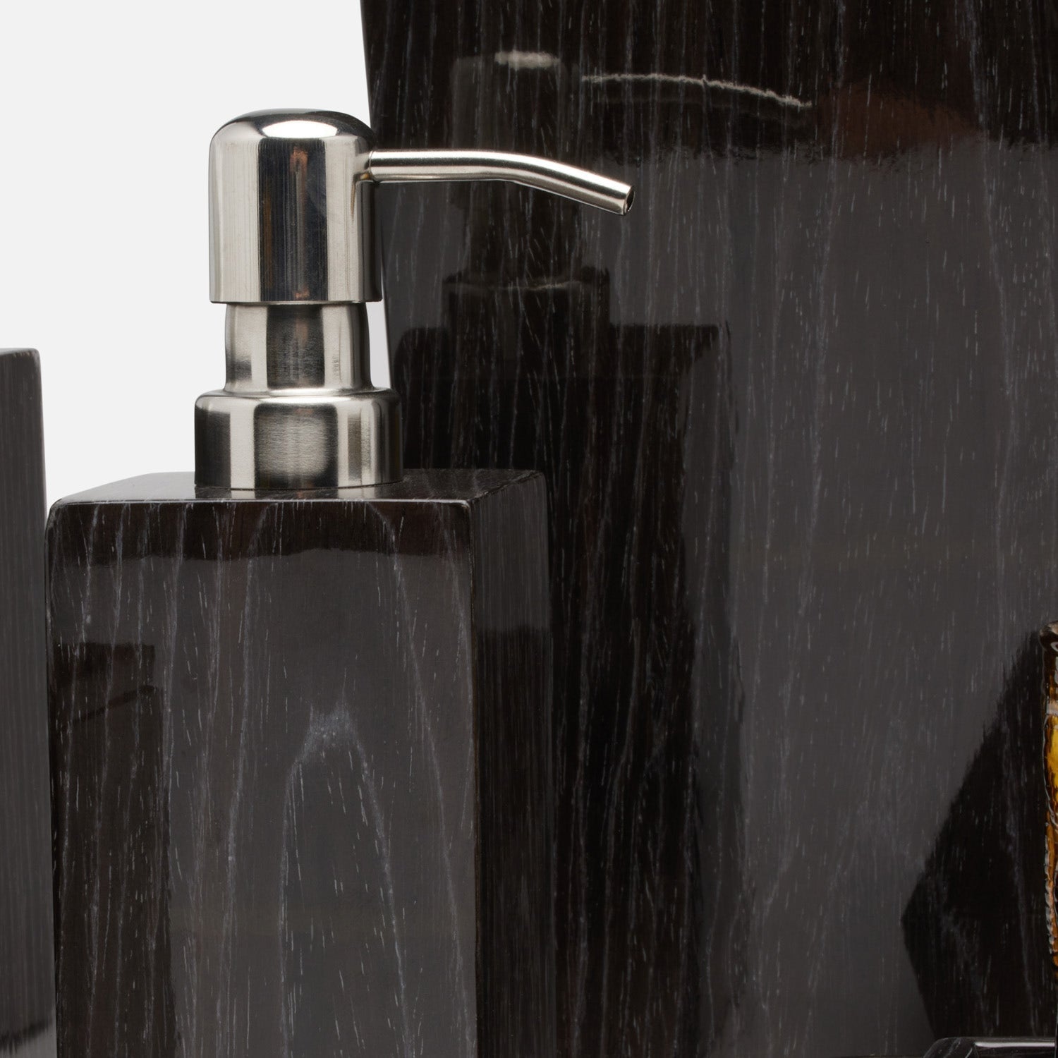 Westerly, Dark Oak, Soap Pump, Square Tapered, Veneer