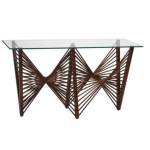 Geo Console Table-Oggetti-OGGETTI-02-GEO CNS/M/GL-Console TablesMedium Brown-2-France and Son