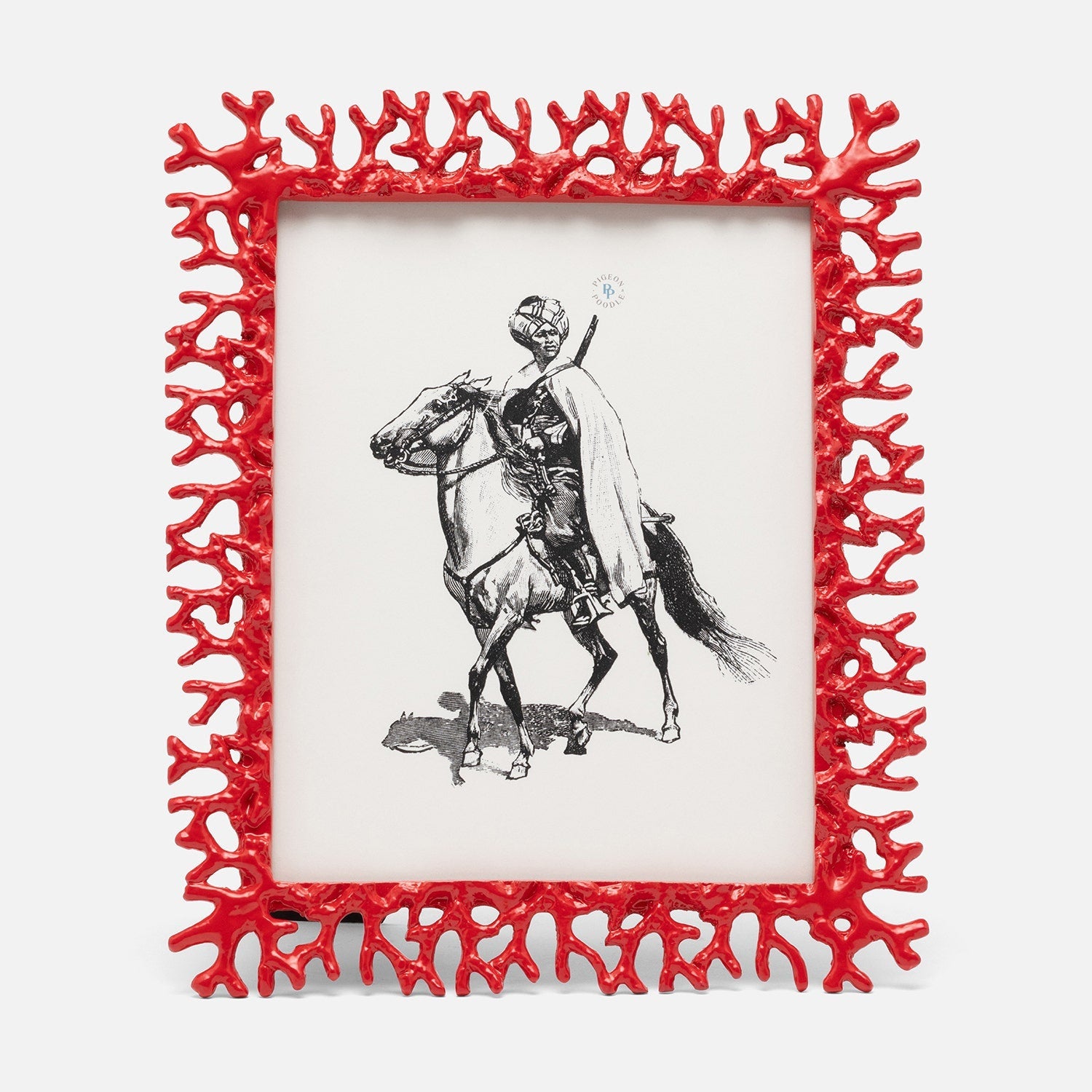Chelsea, Ruby Red, Frame, 8"X10", Brass