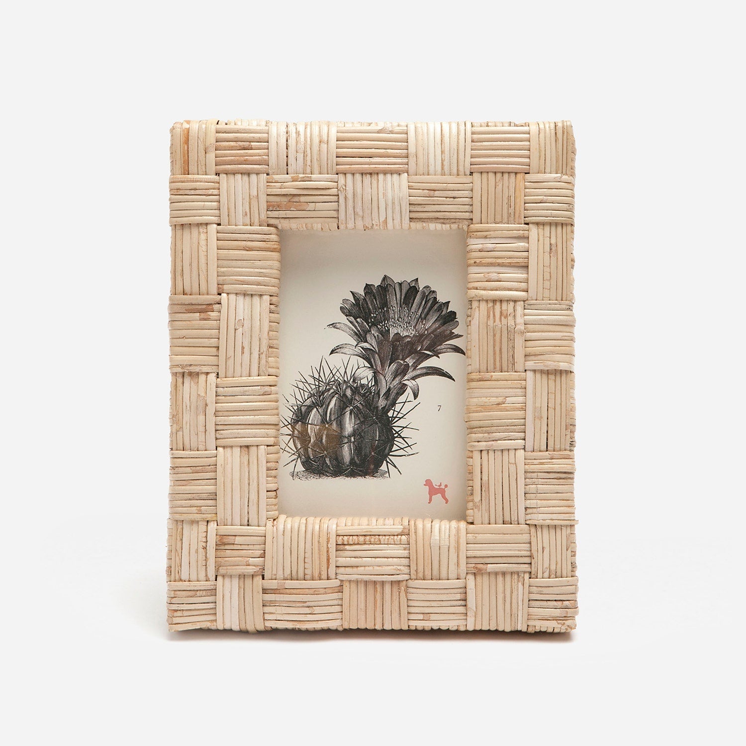 Grasse, Natural, Frame, 4"X6", Cane