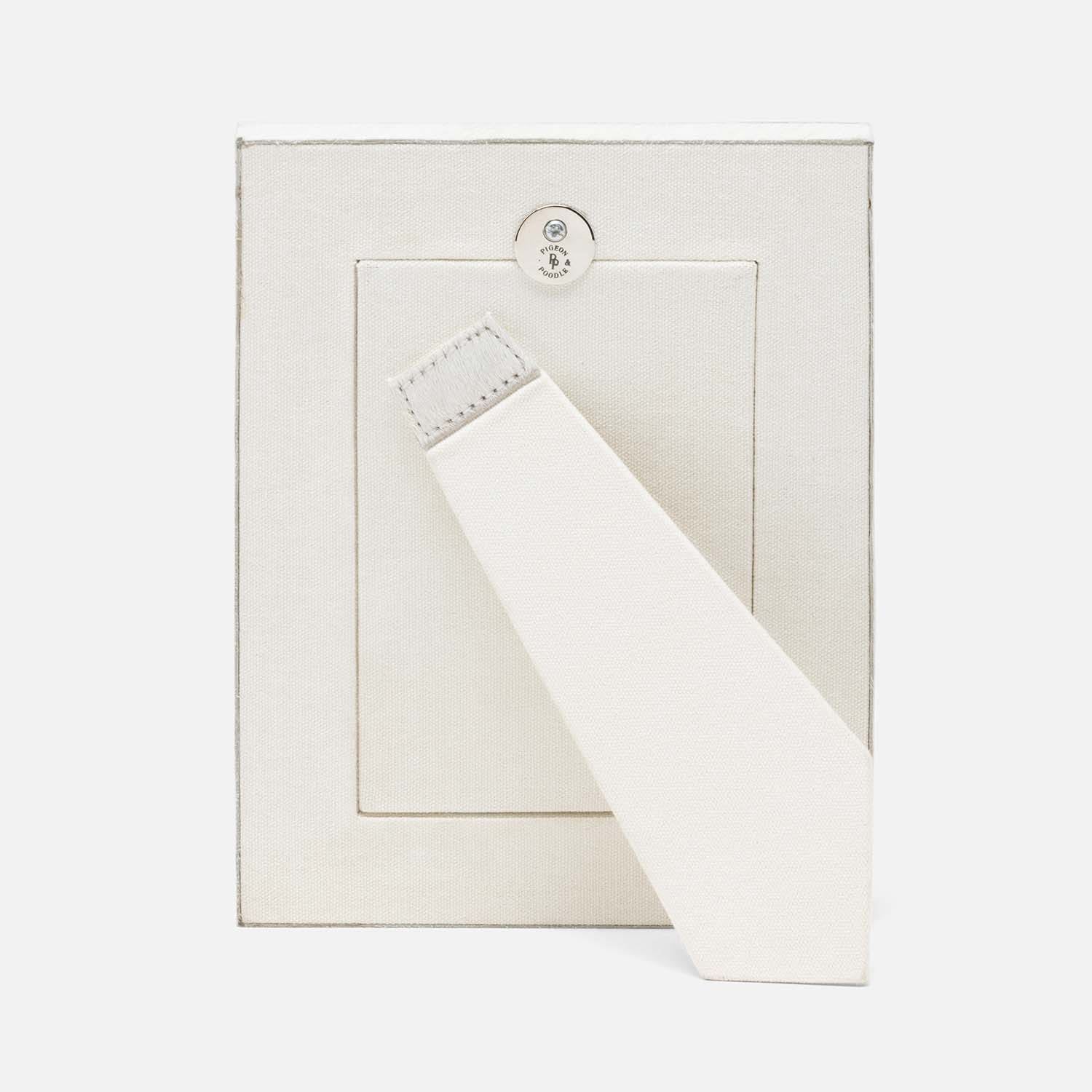 Helos, White/Gray, Frame, 4"X6", Hair-On-Hide
