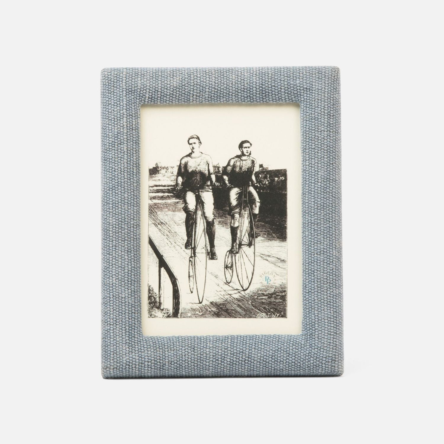 Kemi, Light Blue, Frame, 5"X7", Cotton Jute