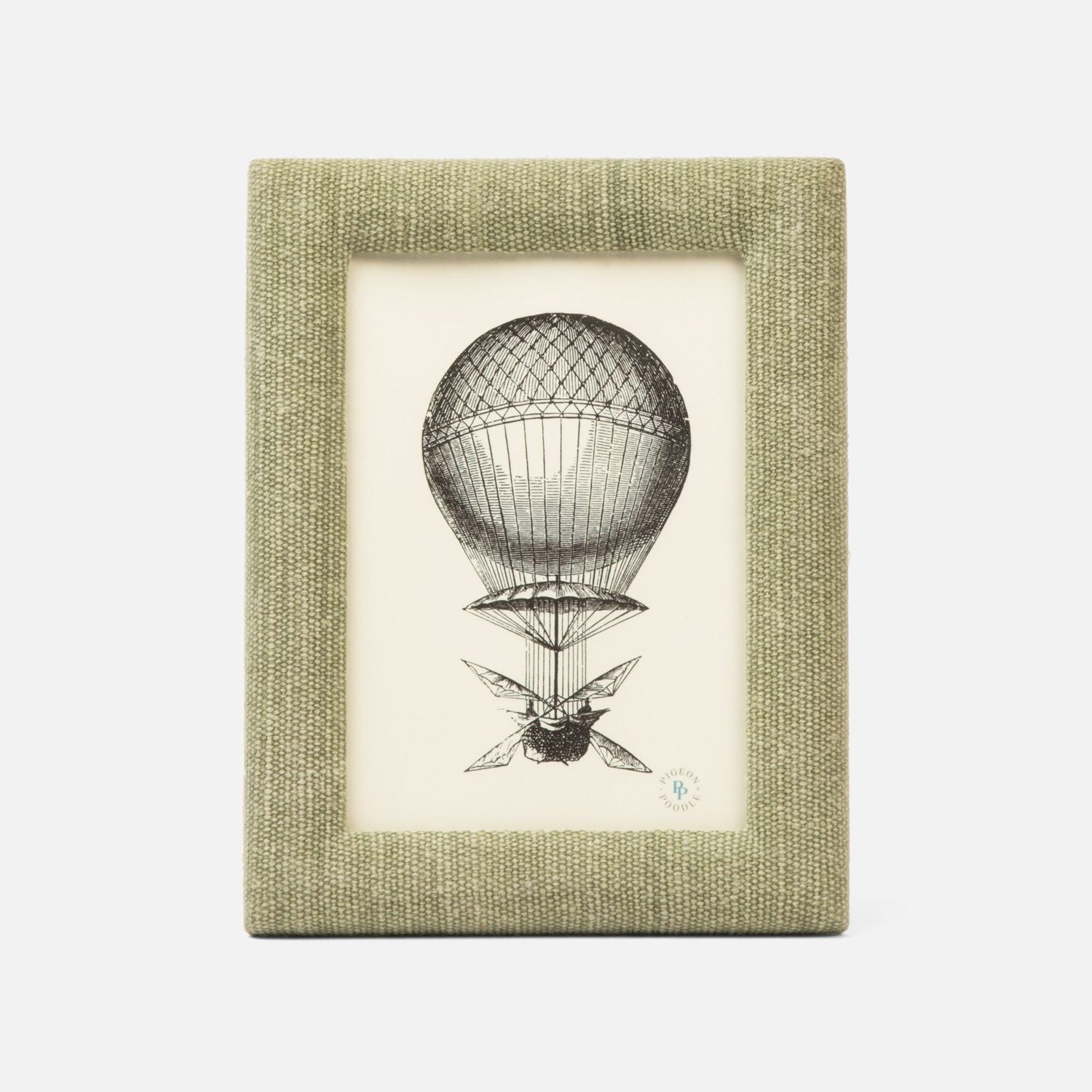 Kemi, Light Green, Frame, 5"X7", Cotton Jute