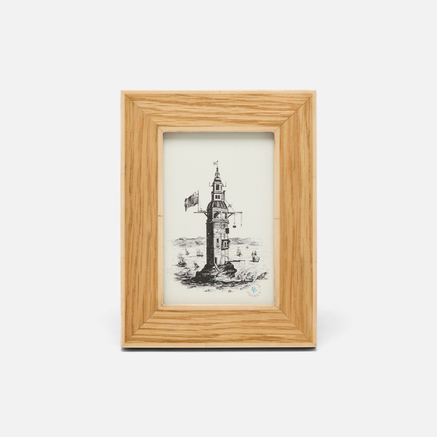 Medford, Natural/Ivory, Frame, 4"X6", Oak/Bone