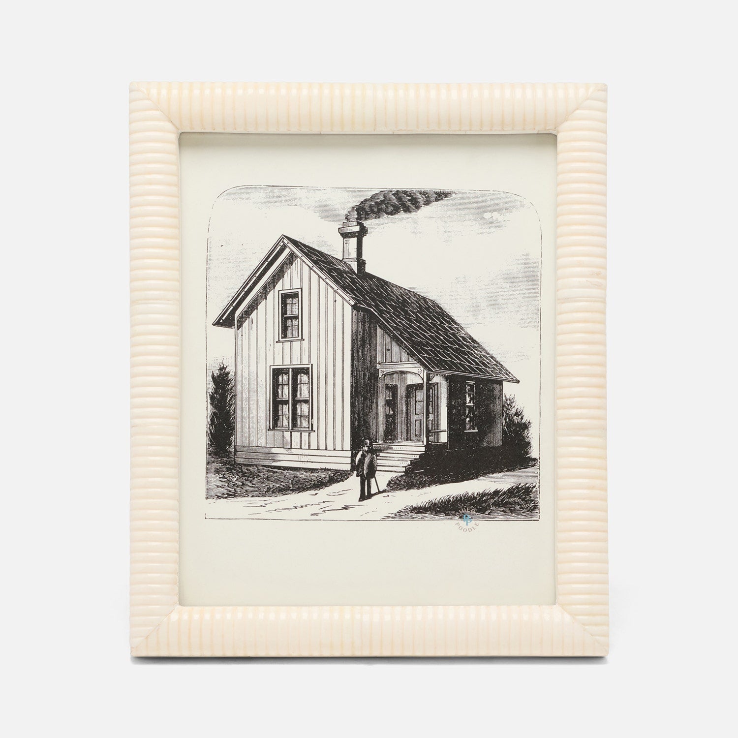Metz, White, Frame, 8"X10", Bone
