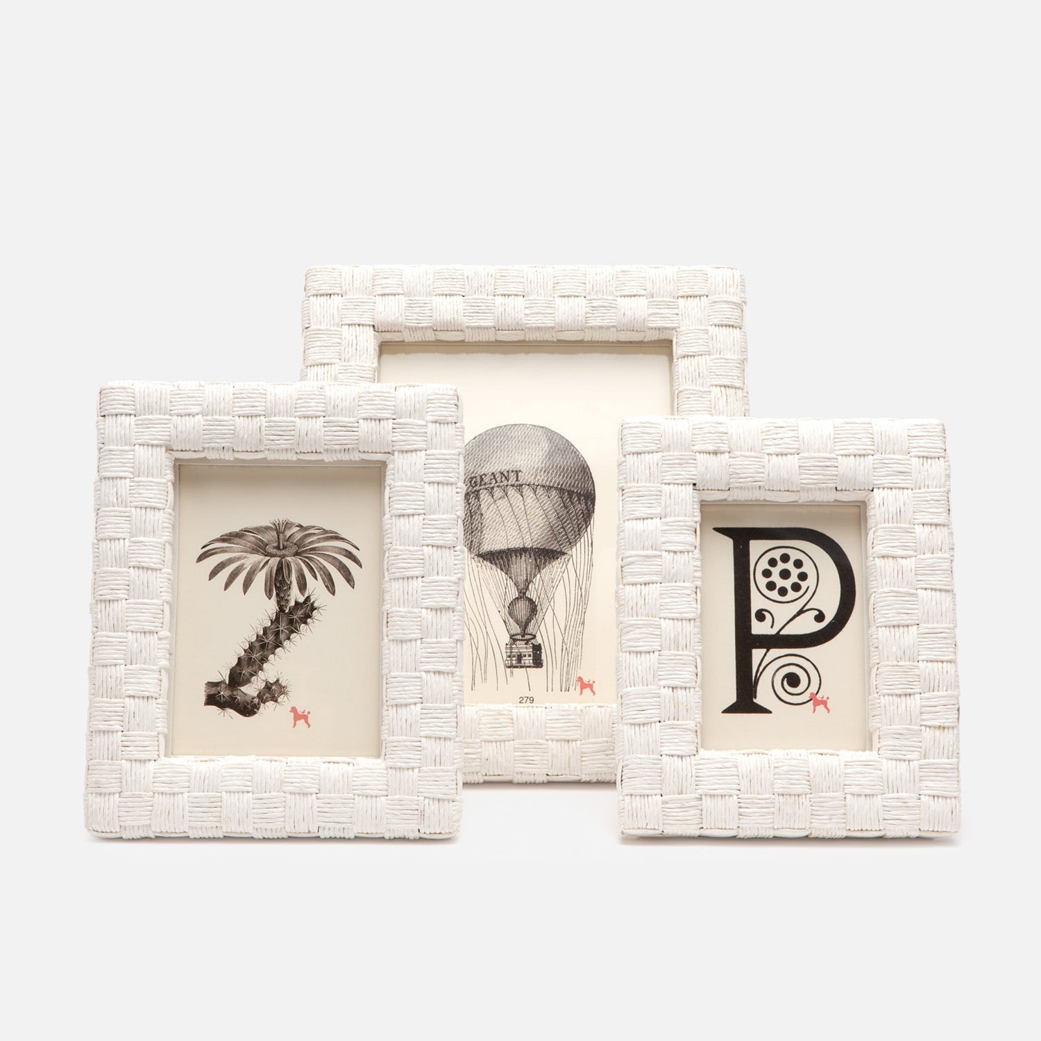 Nassau, White, Frame, 4"X6", Rope