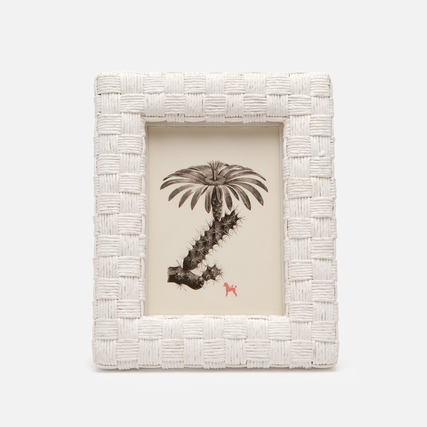 Nassau, White, Frame, 5"X7", Rope