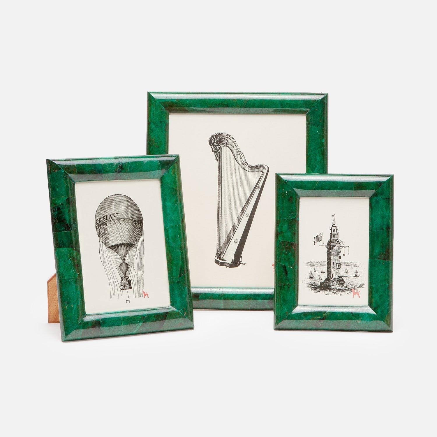 Orleans, Emerald, Frame, 4"X6", Shell