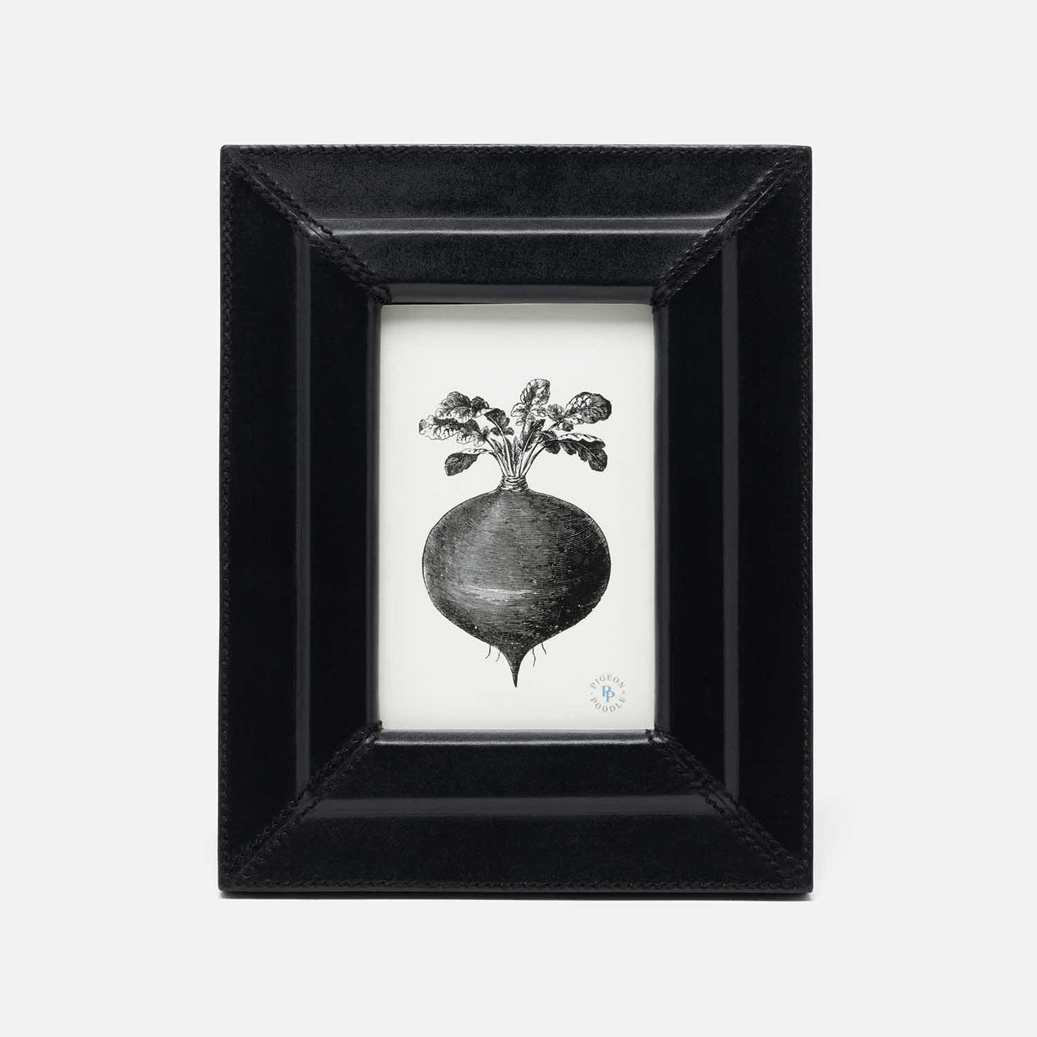 Selero, Black, Frame, 4"X6", Full-Grain Leather