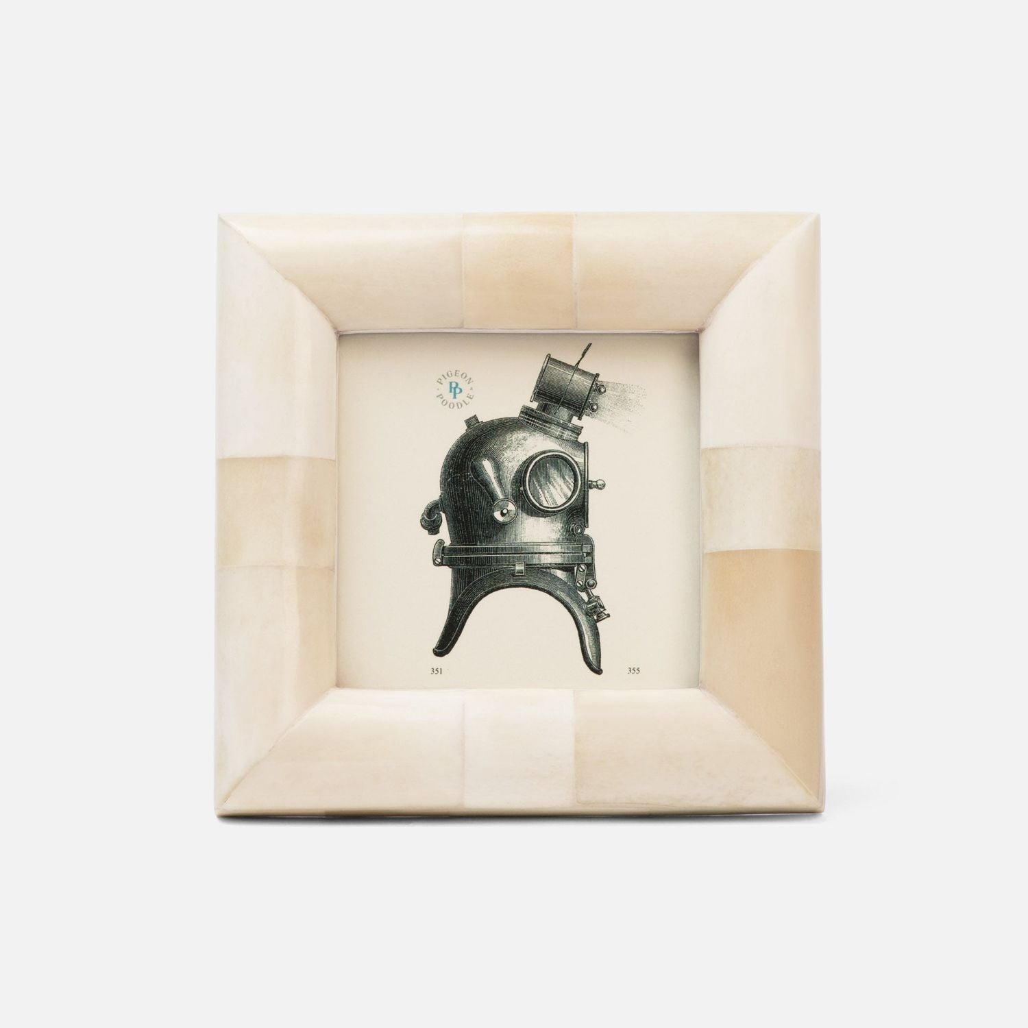 Vannes, Natural, Frame, 5"X5", Bone