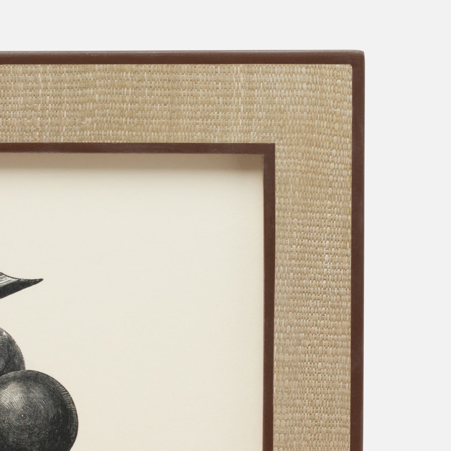 Aberdeen, Taupe/Brown, Frame, 8"X10", Abaca/Resin